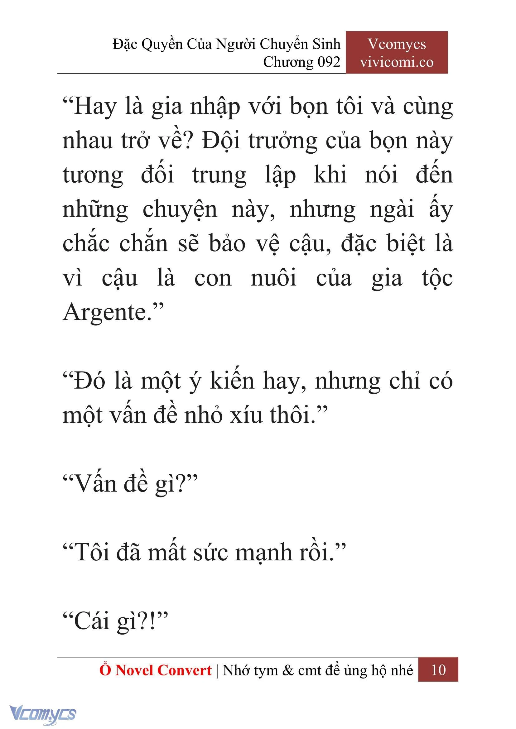 [Novel] Đặc Quyền Của Người Chuyển Sinh Chapter 92 - Trang 13