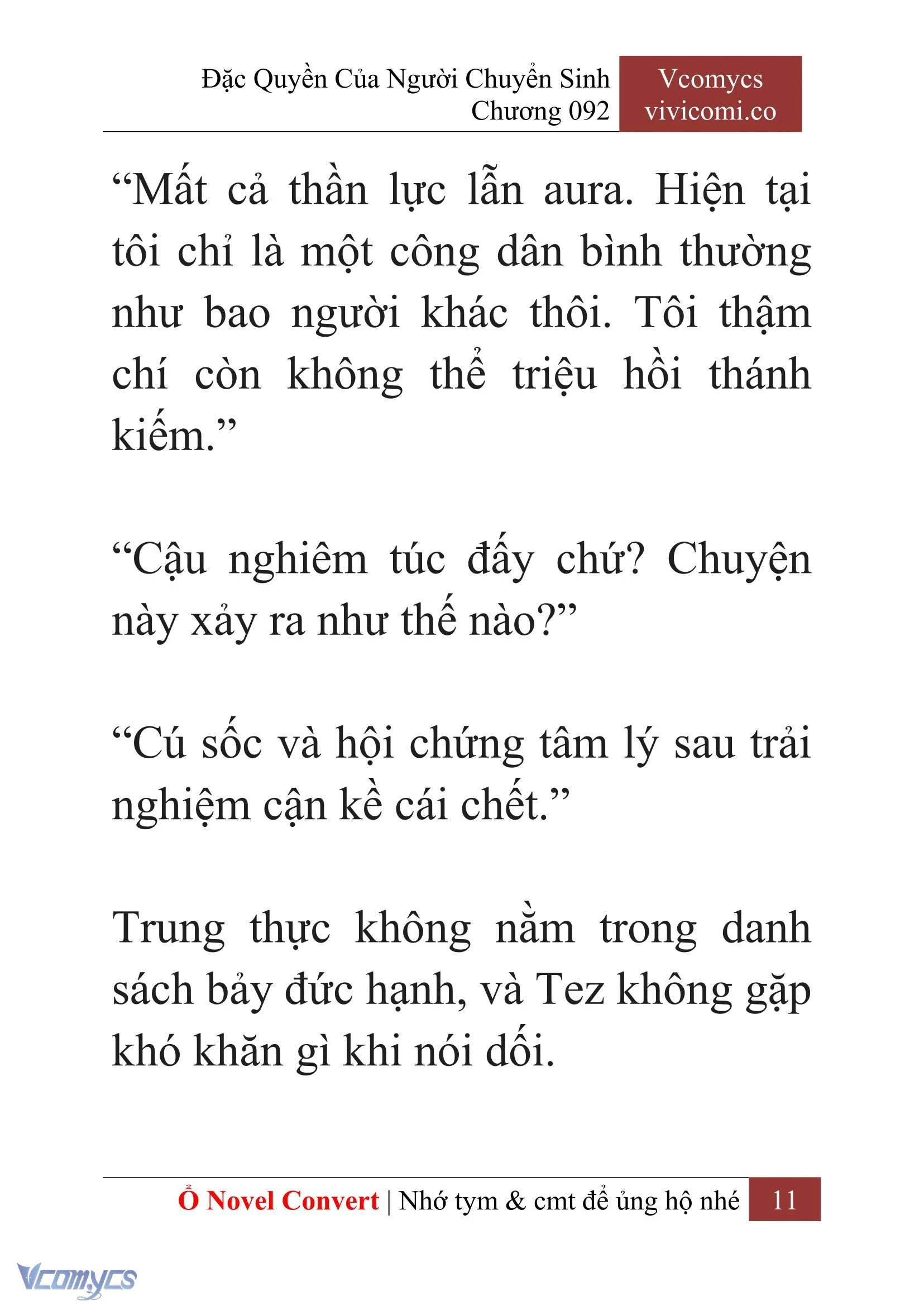[Novel] Đặc Quyền Của Người Chuyển Sinh Chapter 92 - Trang 14