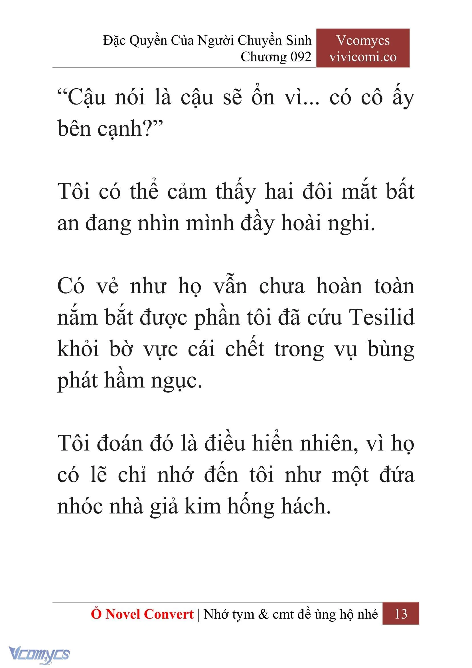 [Novel] Đặc Quyền Của Người Chuyển Sinh Chapter 92 - Trang 16