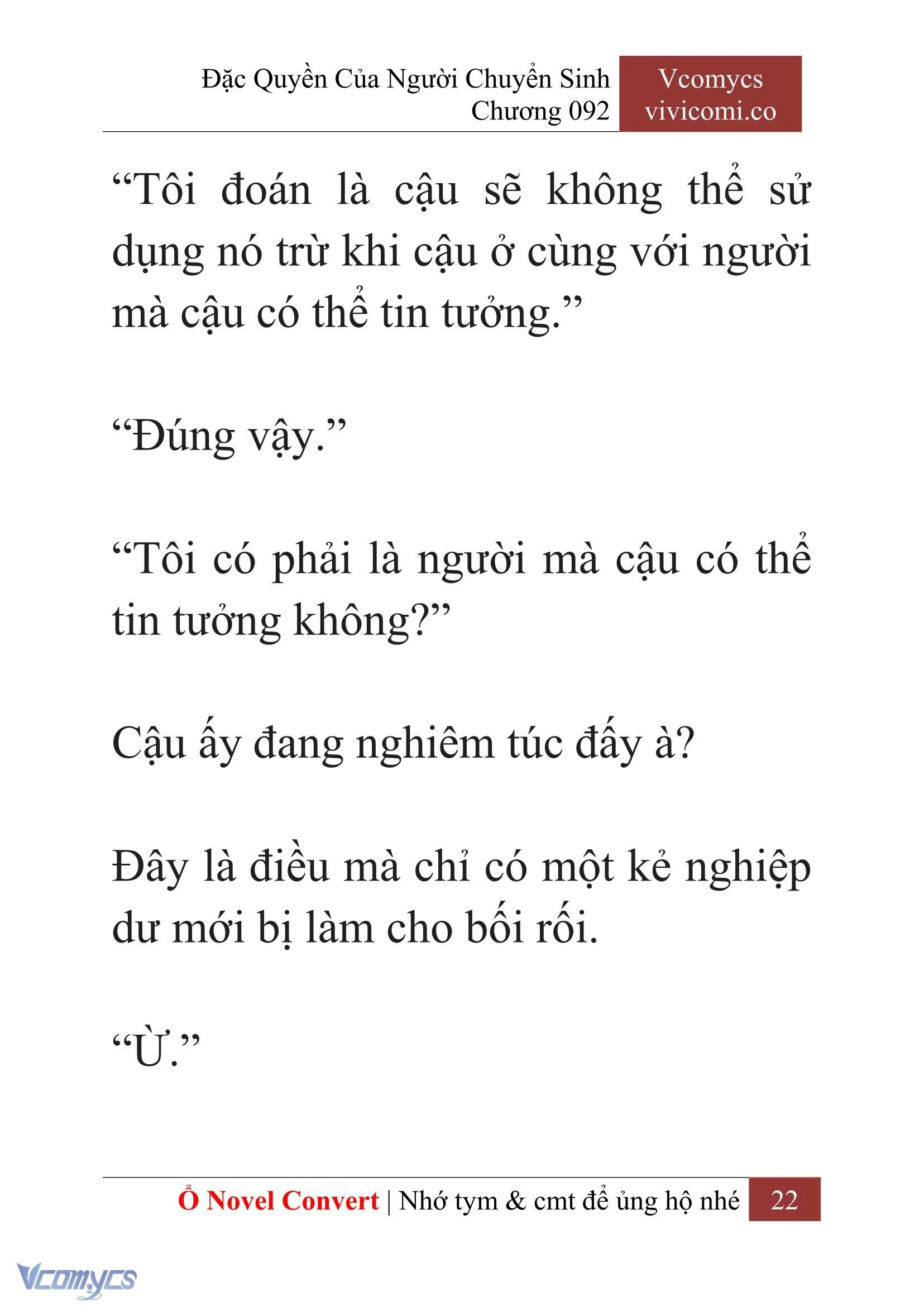 [Novel] Đặc Quyền Của Người Chuyển Sinh Chapter 92 - Trang 25