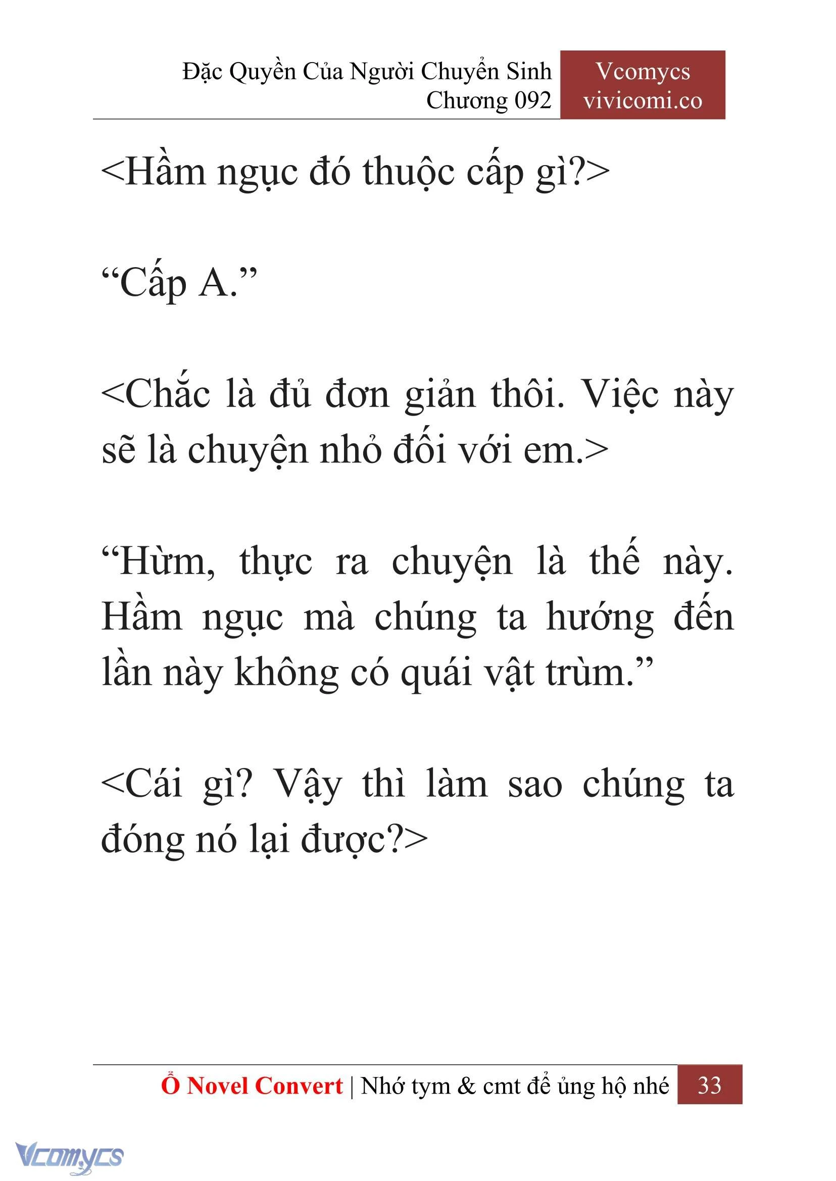 [Novel] Đặc Quyền Của Người Chuyển Sinh Chapter 92 - Trang 36