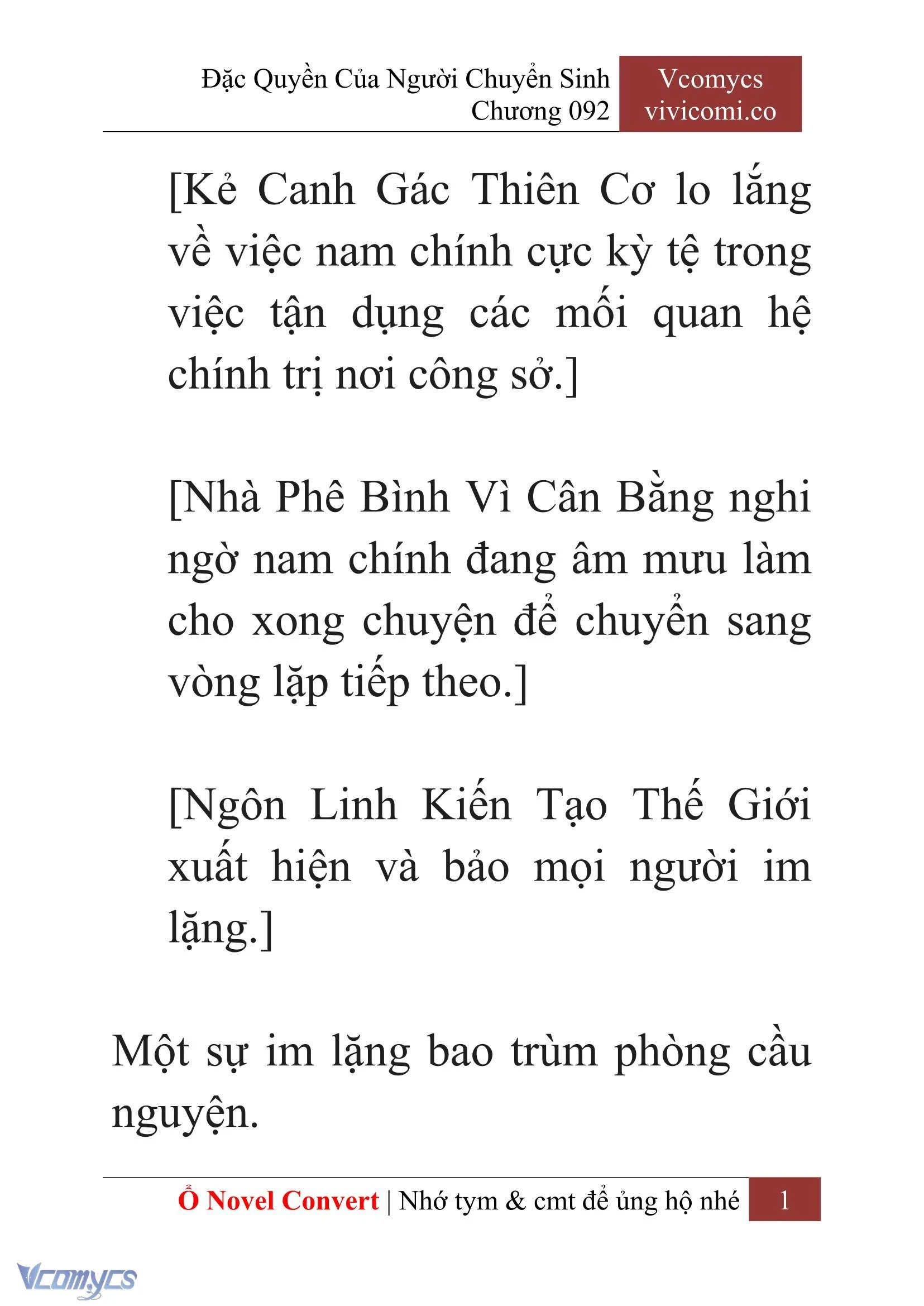[Novel] Đặc Quyền Của Người Chuyển Sinh Chapter 92 - Trang 4