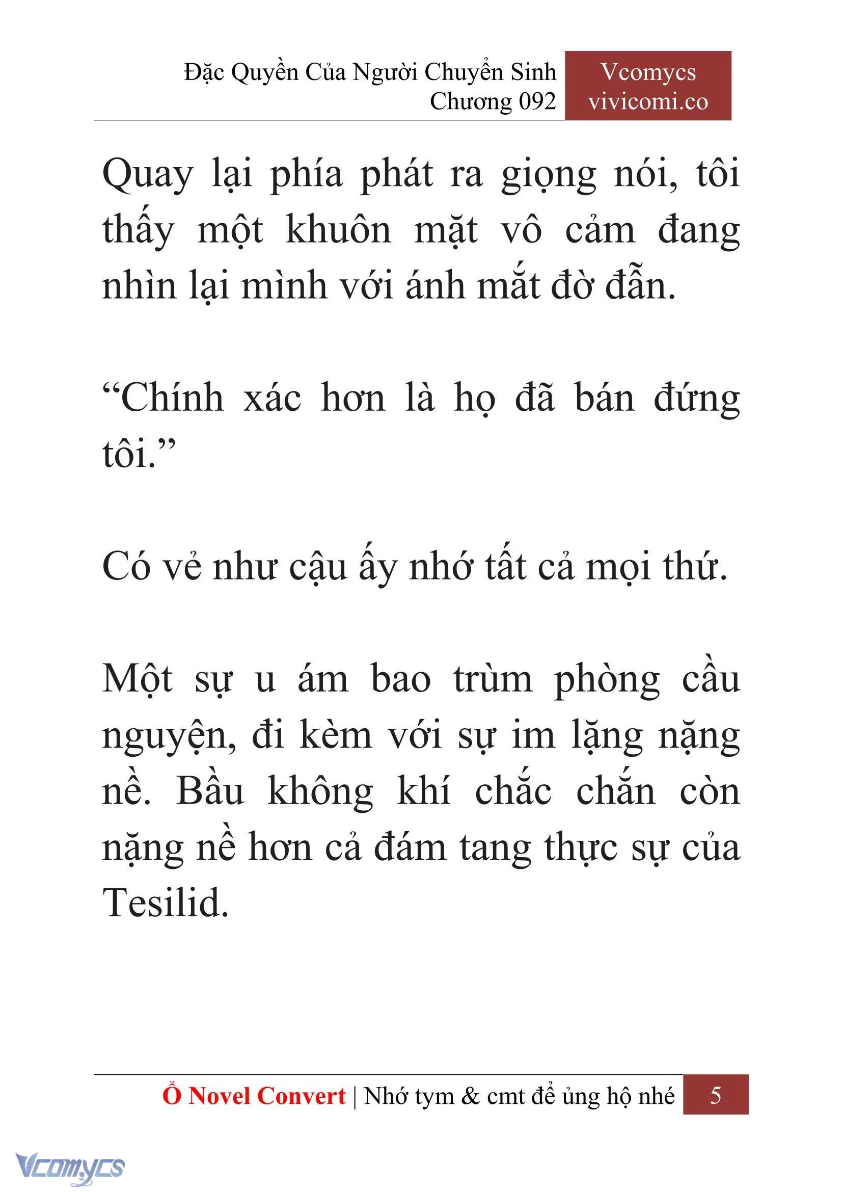 [Novel] Đặc Quyền Của Người Chuyển Sinh Chapter 92 - Trang 8