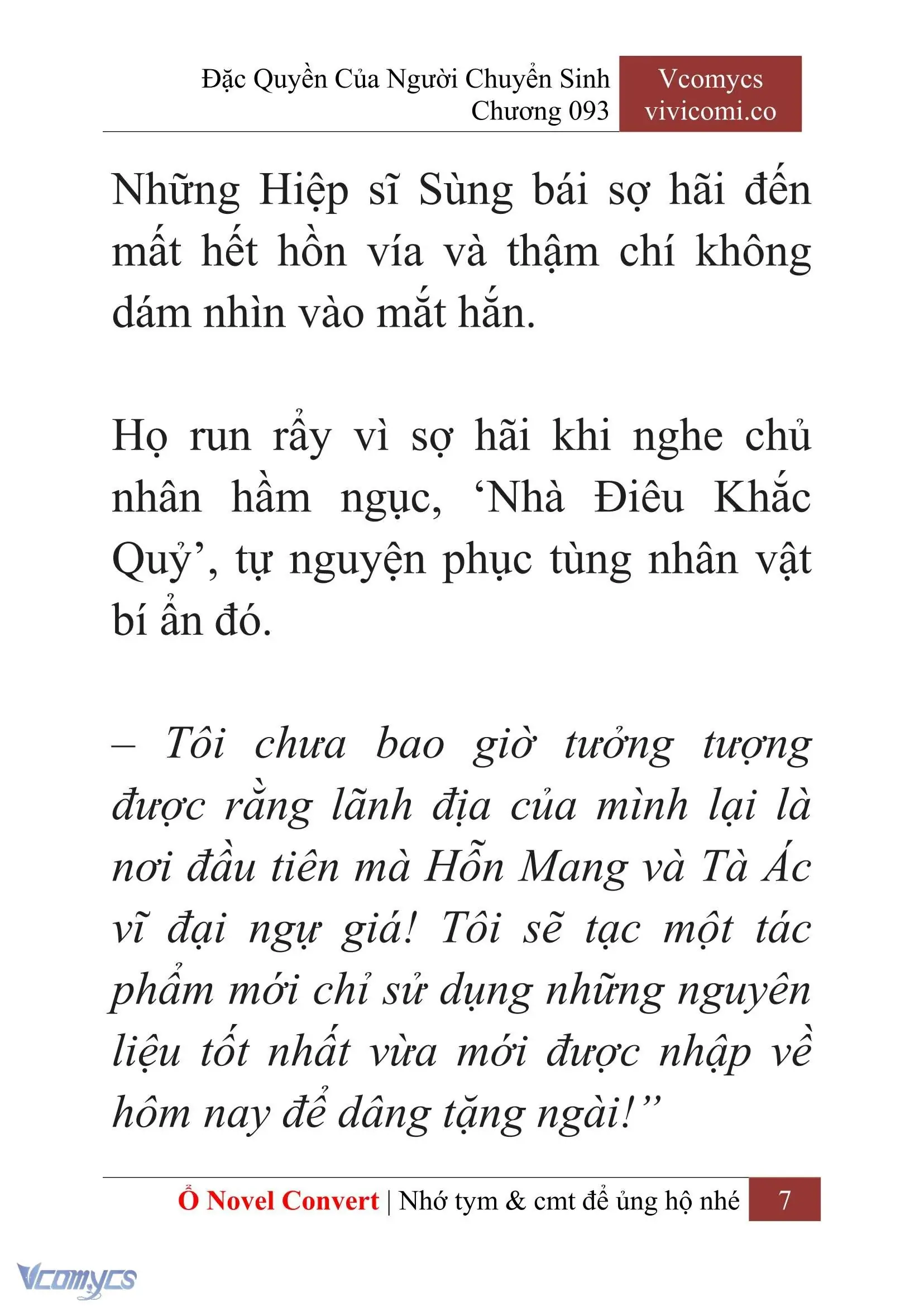 [Novel] Đặc Quyền Của Người Chuyển Sinh Chapter 93 - Trang 10