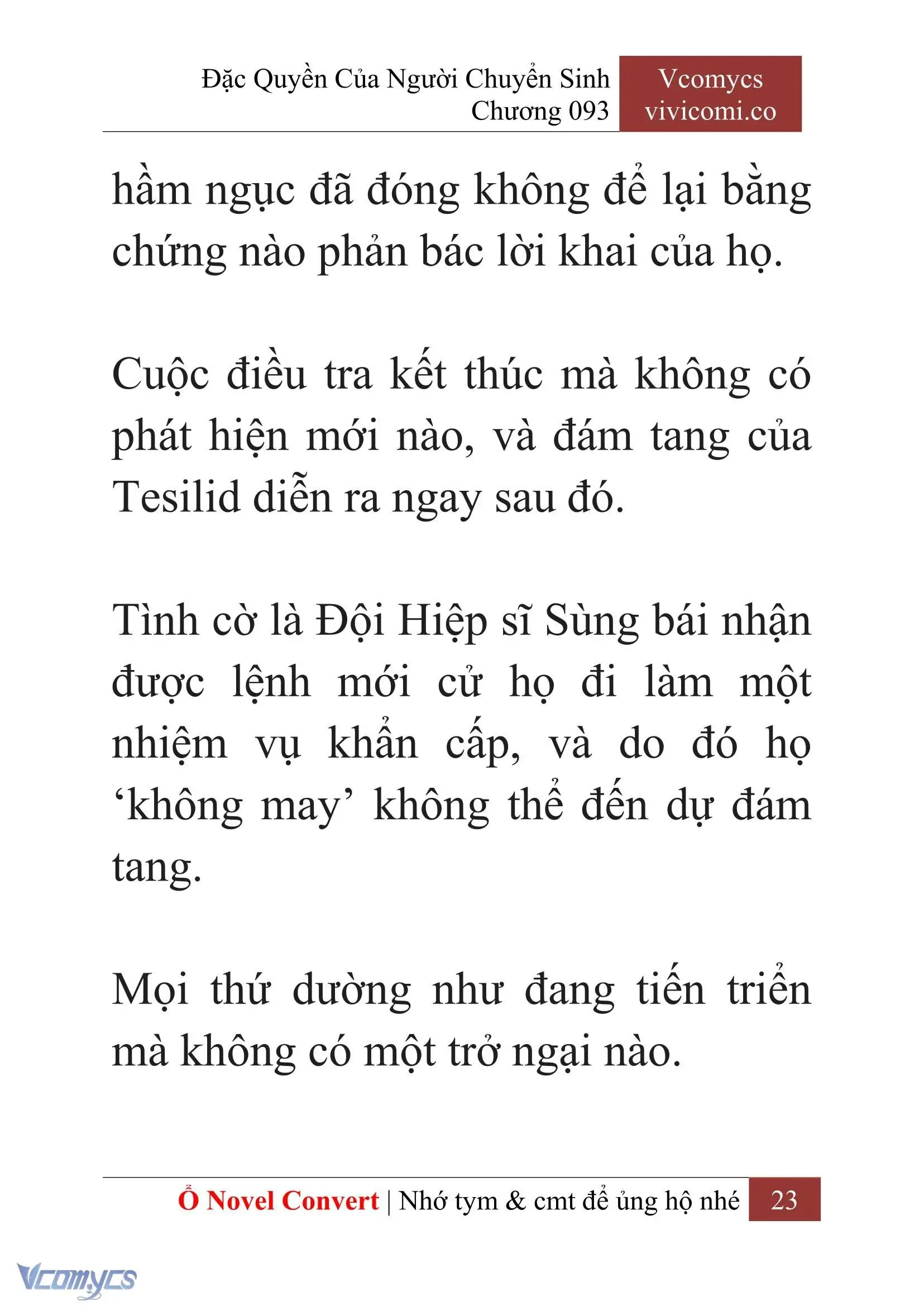 [Novel] Đặc Quyền Của Người Chuyển Sinh Chapter 93 - Trang 26