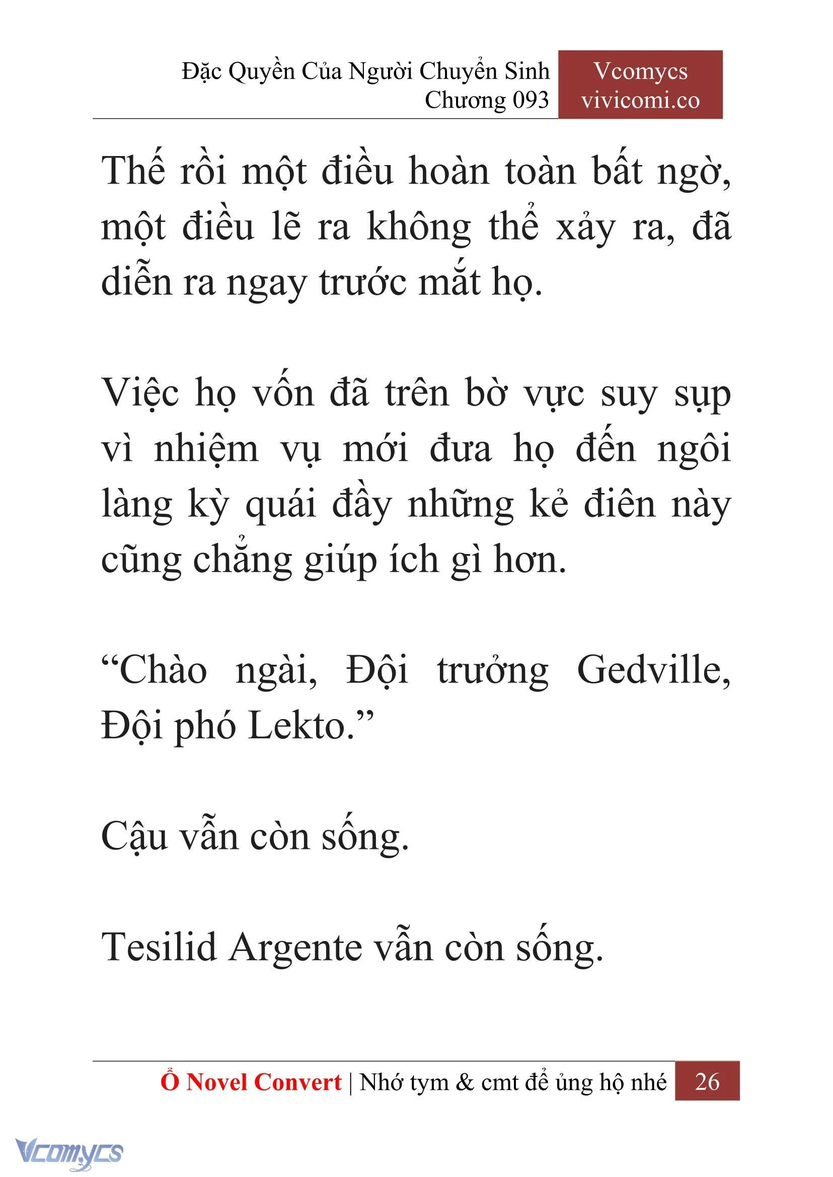 [Novel] Đặc Quyền Của Người Chuyển Sinh Chapter 93 - Trang 29