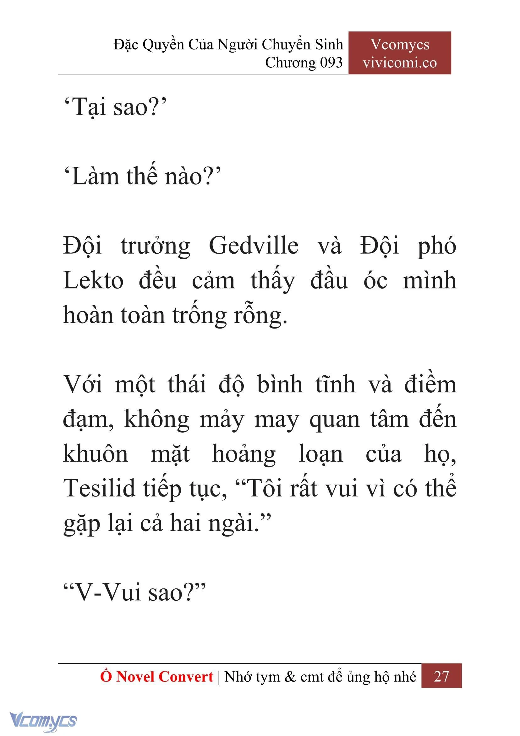[Novel] Đặc Quyền Của Người Chuyển Sinh Chapter 93 - Trang 30