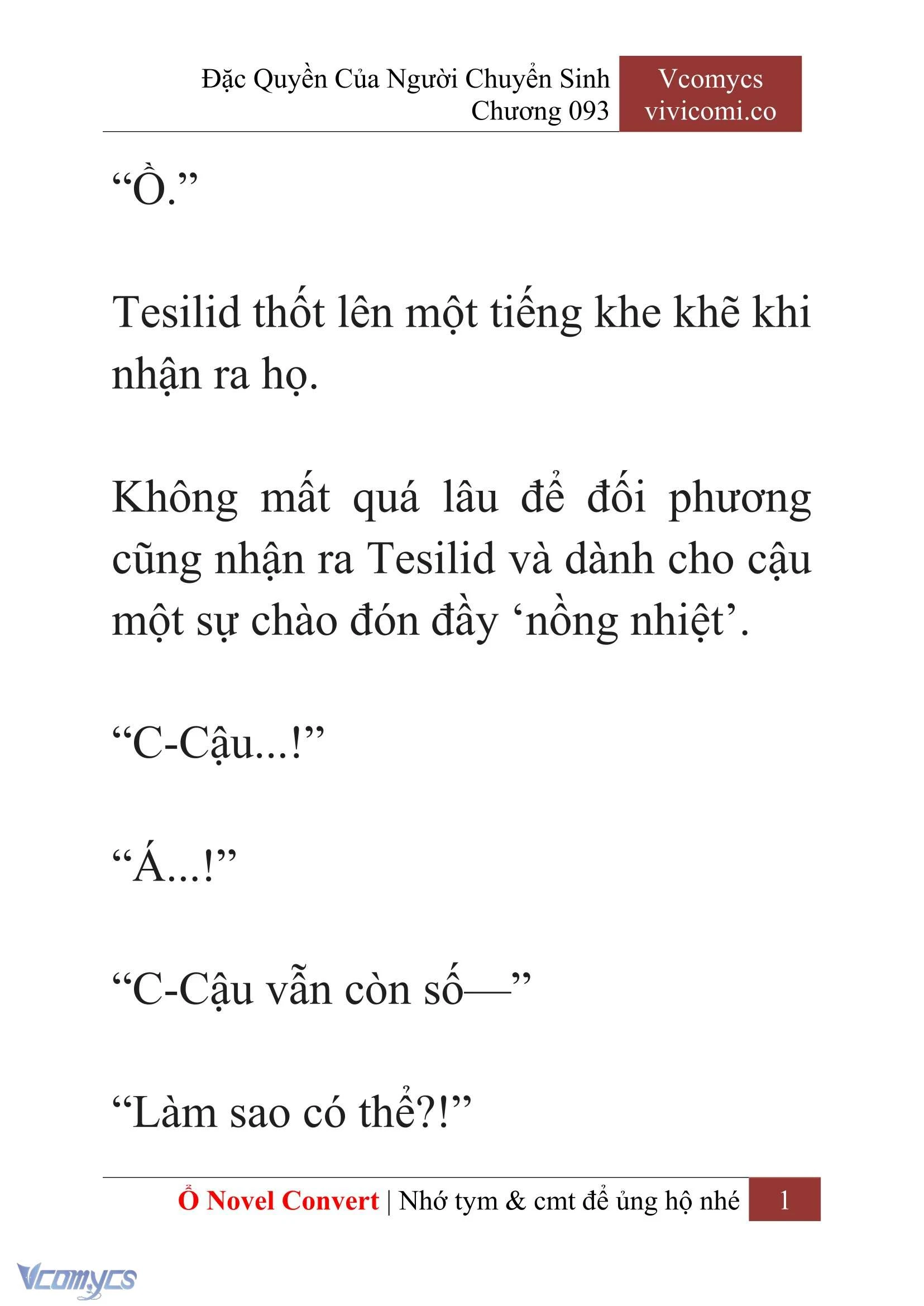 [Novel] Đặc Quyền Của Người Chuyển Sinh Chapter 93 - Trang 4