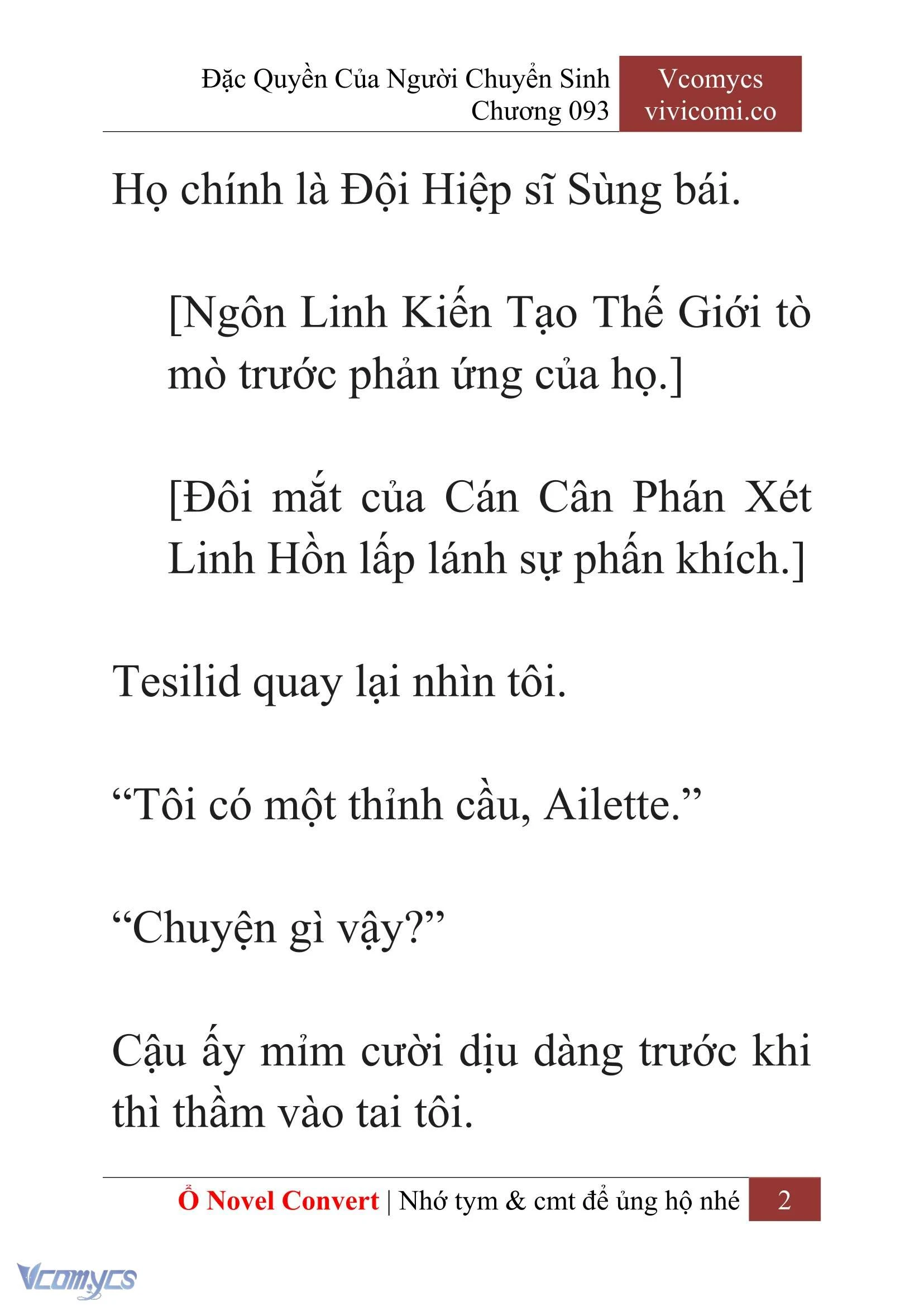 [Novel] Đặc Quyền Của Người Chuyển Sinh Chapter 93 - Trang 5