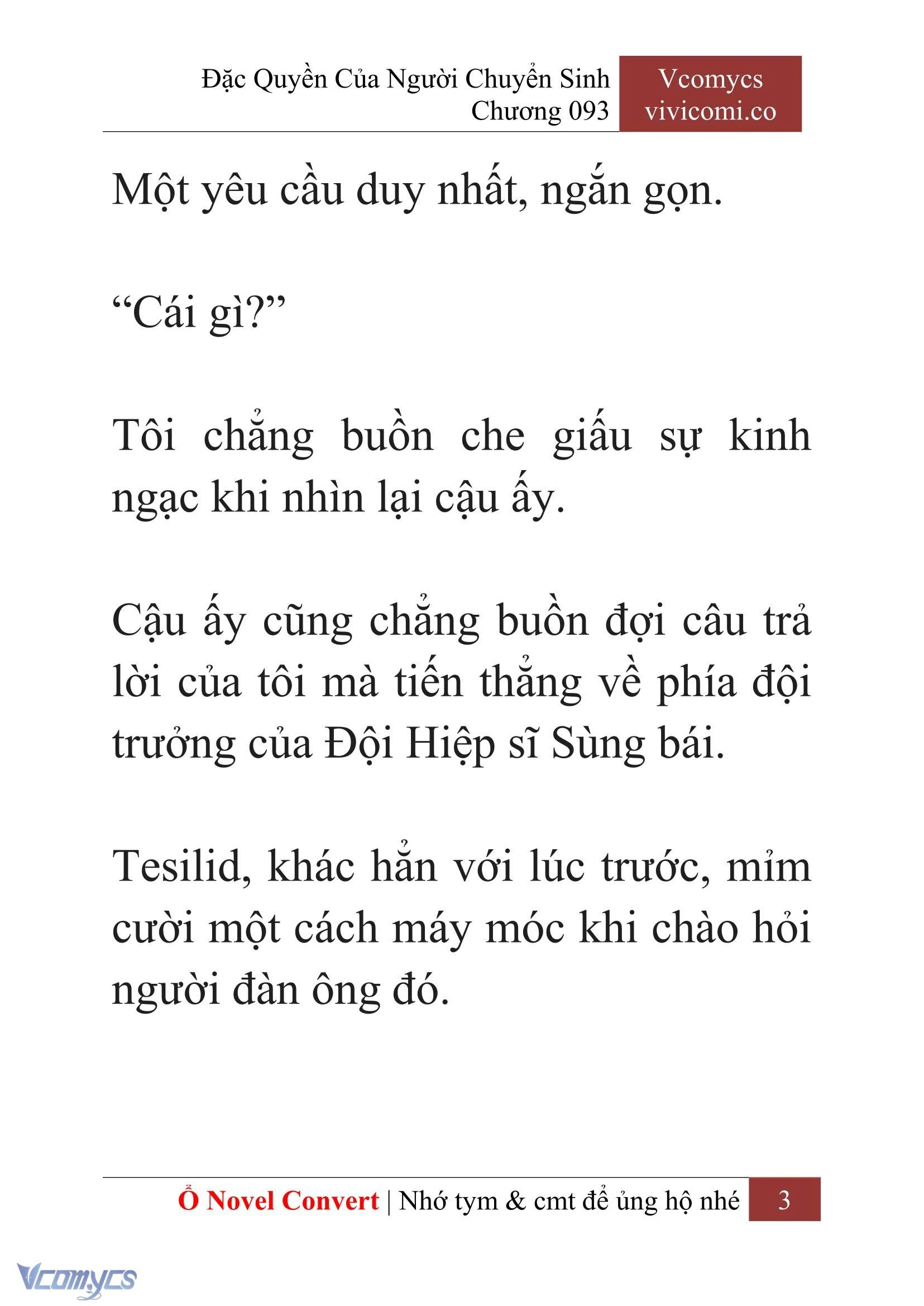[Novel] Đặc Quyền Của Người Chuyển Sinh Chapter 93 - Trang 6