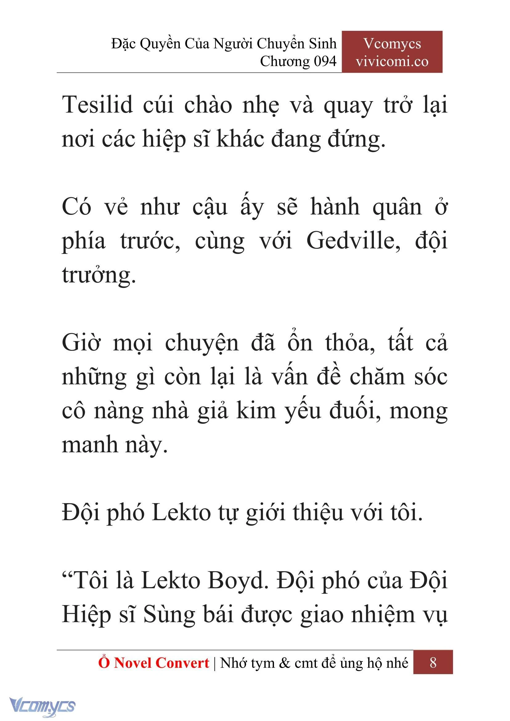 [Novel] Đặc Quyền Của Người Chuyển Sinh Chapter 94 - Trang 11