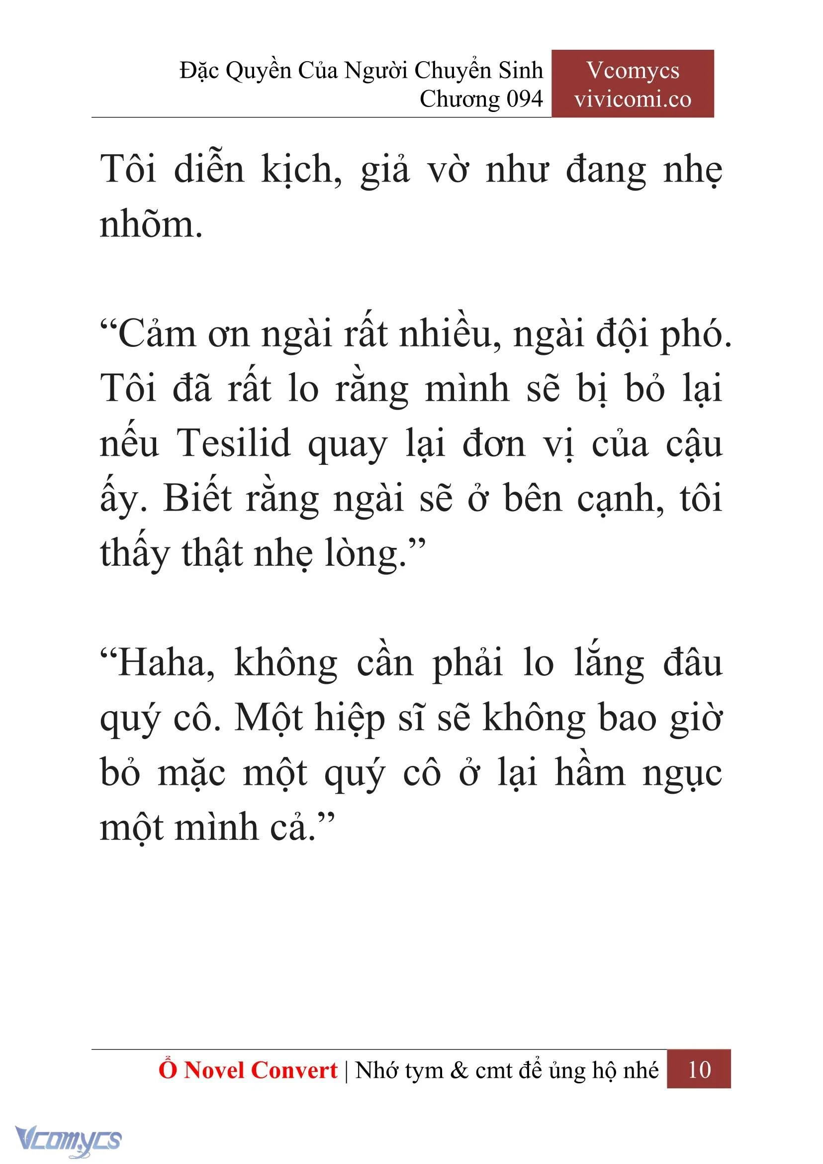 [Novel] Đặc Quyền Của Người Chuyển Sinh Chapter 94 - Trang 13