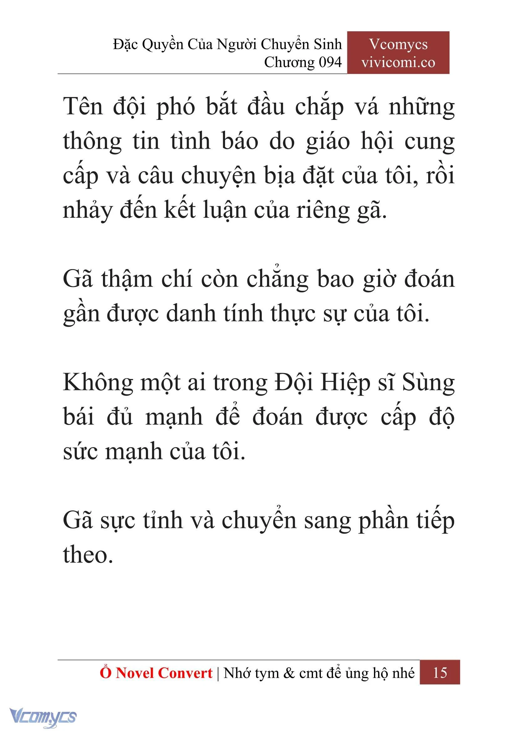 [Novel] Đặc Quyền Của Người Chuyển Sinh Chapter 94 - Trang 18