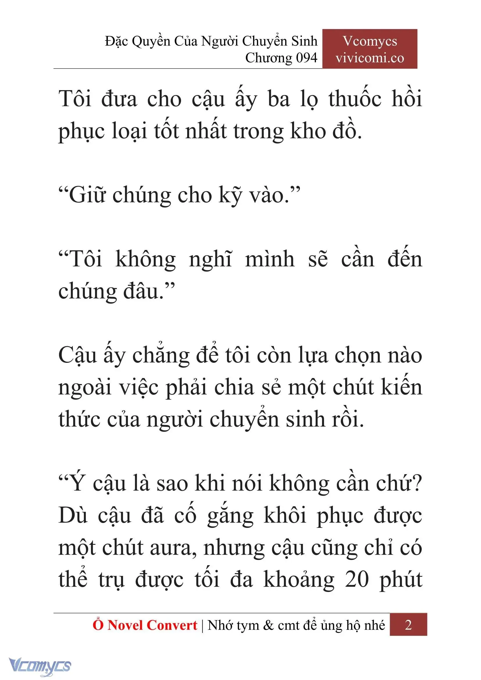 [Novel] Đặc Quyền Của Người Chuyển Sinh Chapter 94 - Trang 5