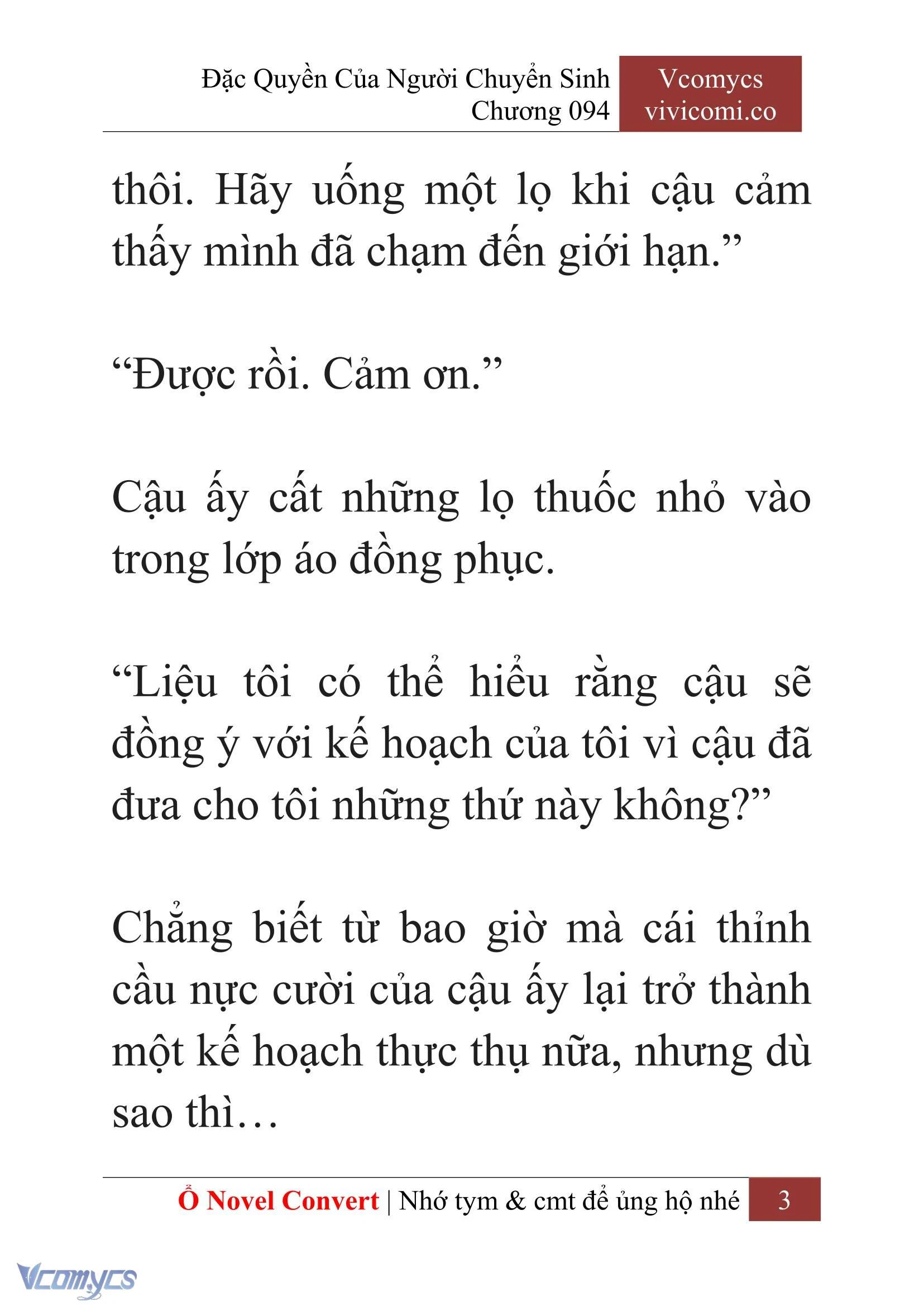 [Novel] Đặc Quyền Của Người Chuyển Sinh Chapter 94 - Trang 6