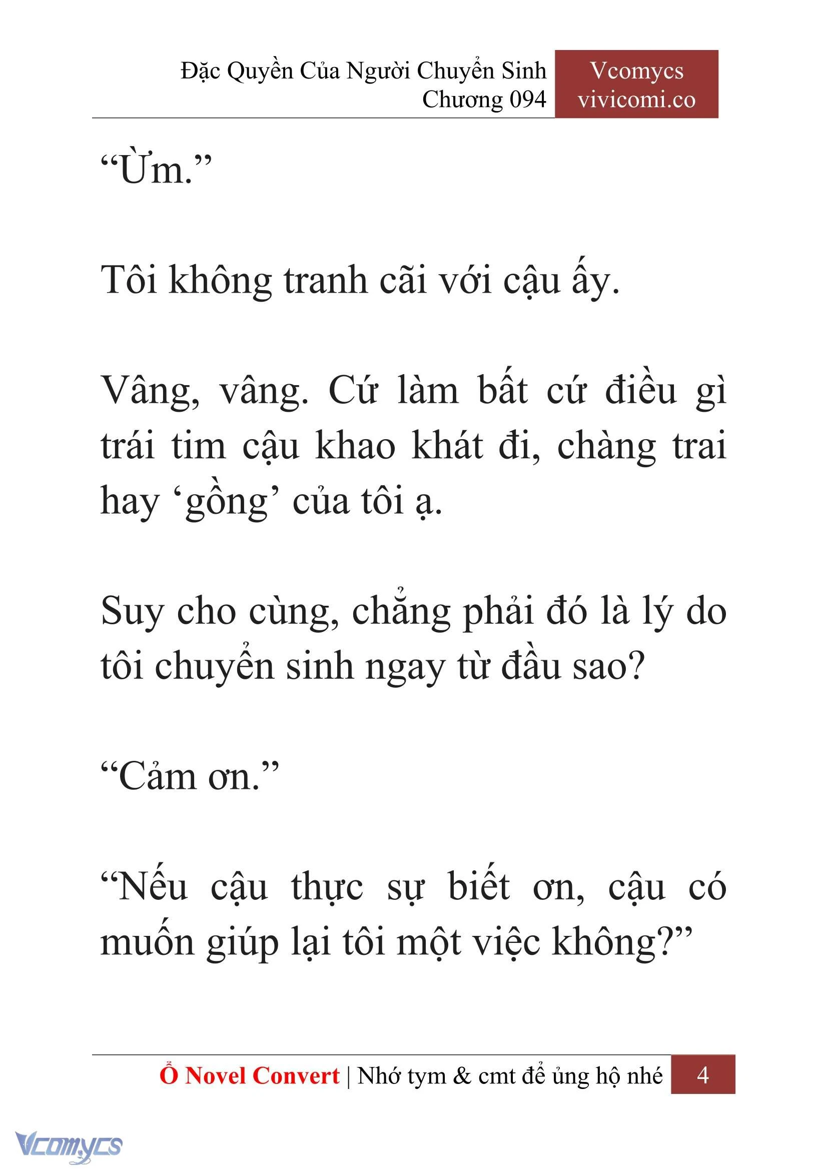 [Novel] Đặc Quyền Của Người Chuyển Sinh Chapter 94 - Trang 7