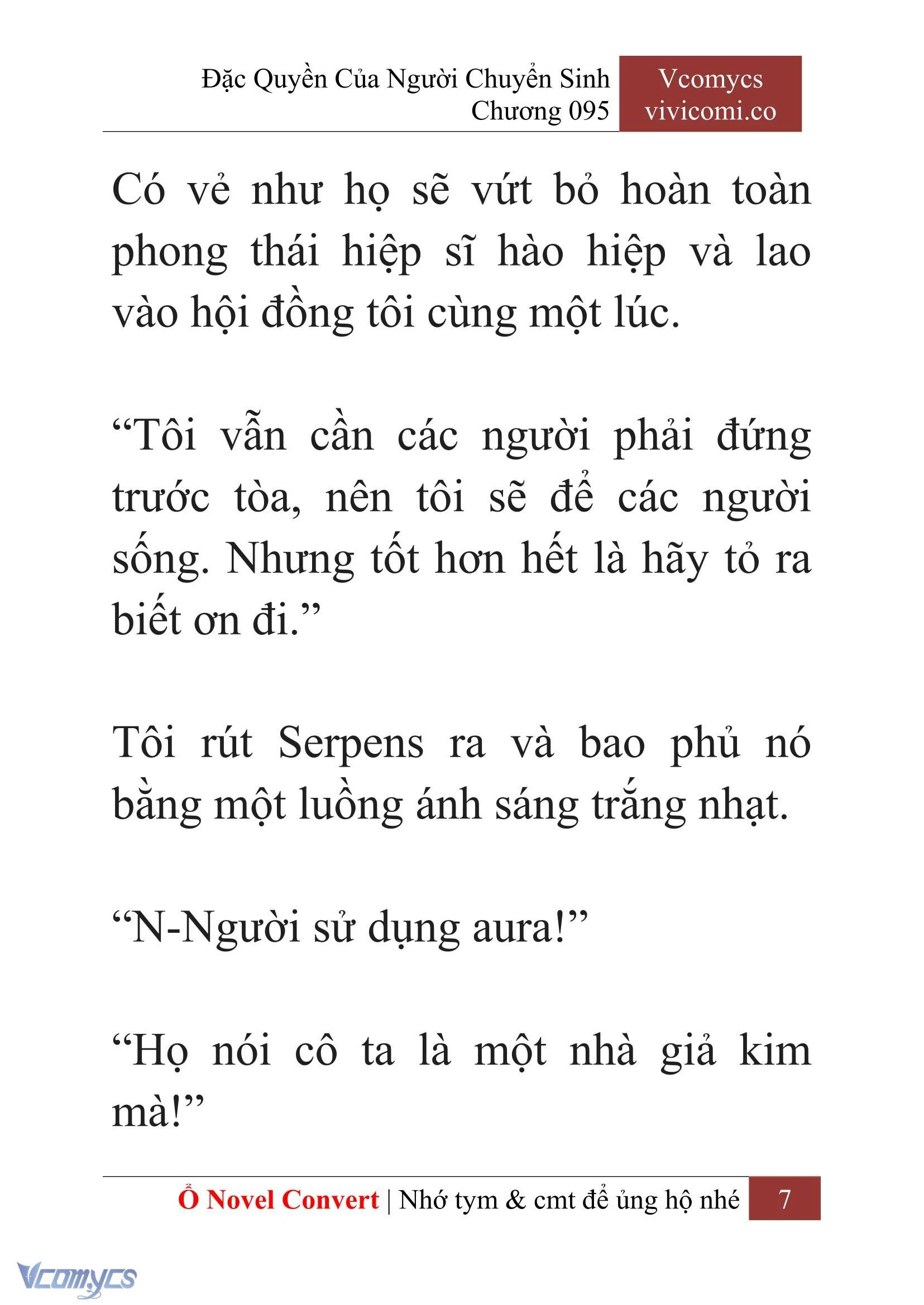 [Novel] Đặc Quyền Của Người Chuyển Sinh Chapter 95 - Trang 10