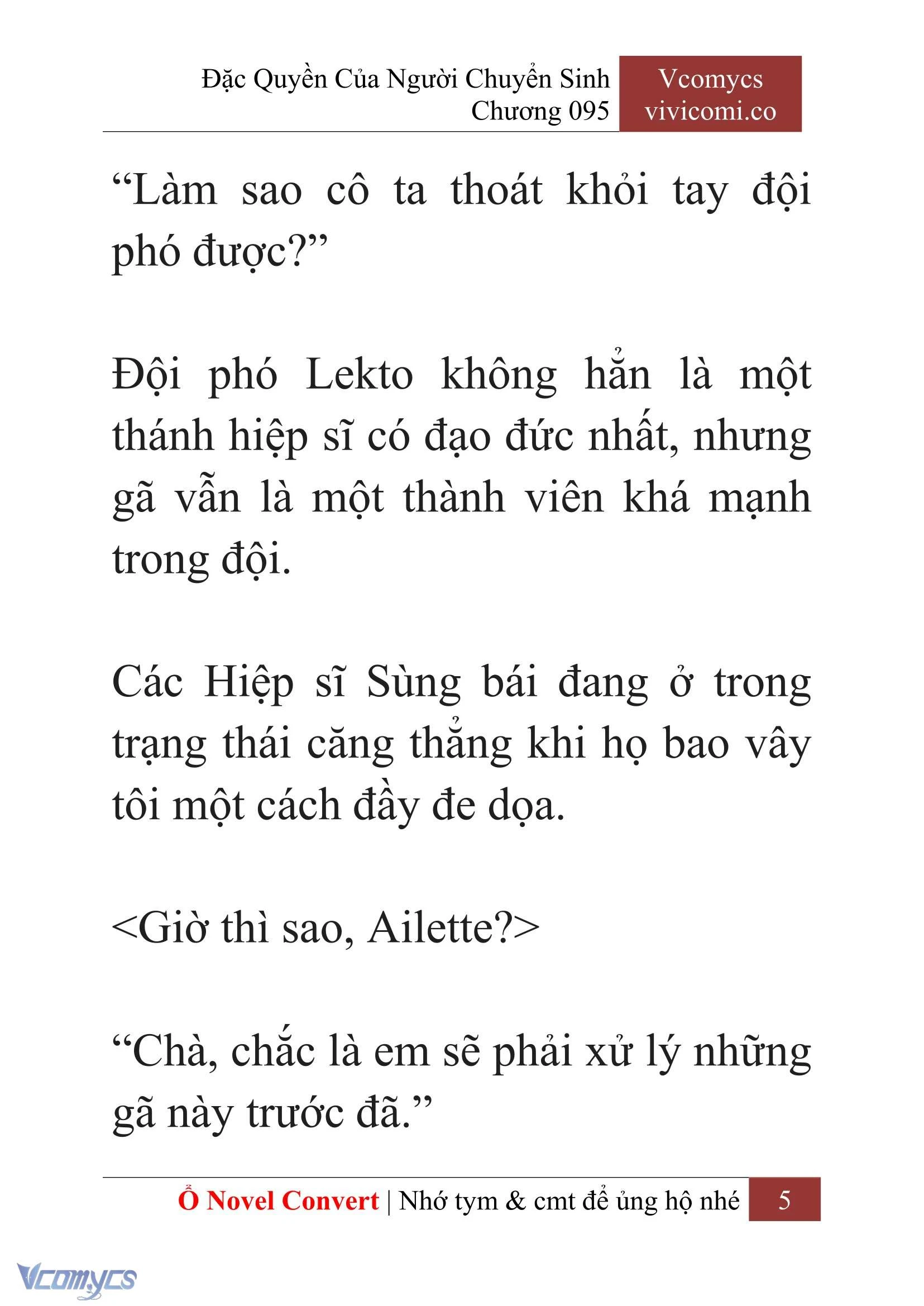 [Novel] Đặc Quyền Của Người Chuyển Sinh Chapter 95 - Trang 8
