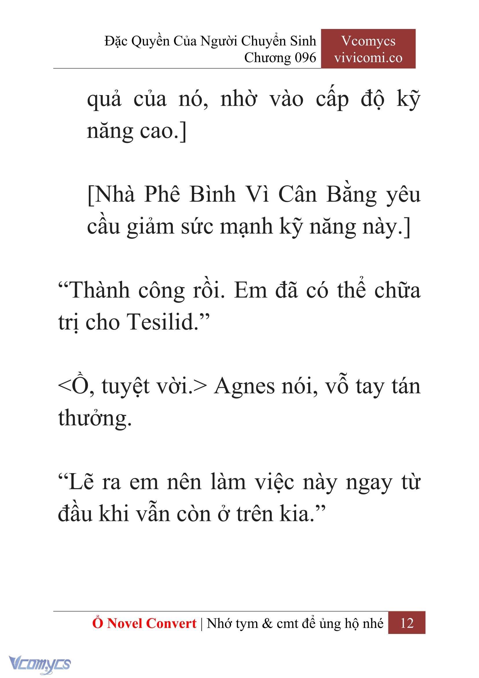 [Novel] Đặc Quyền Của Người Chuyển Sinh Chapter 96 - Trang 15