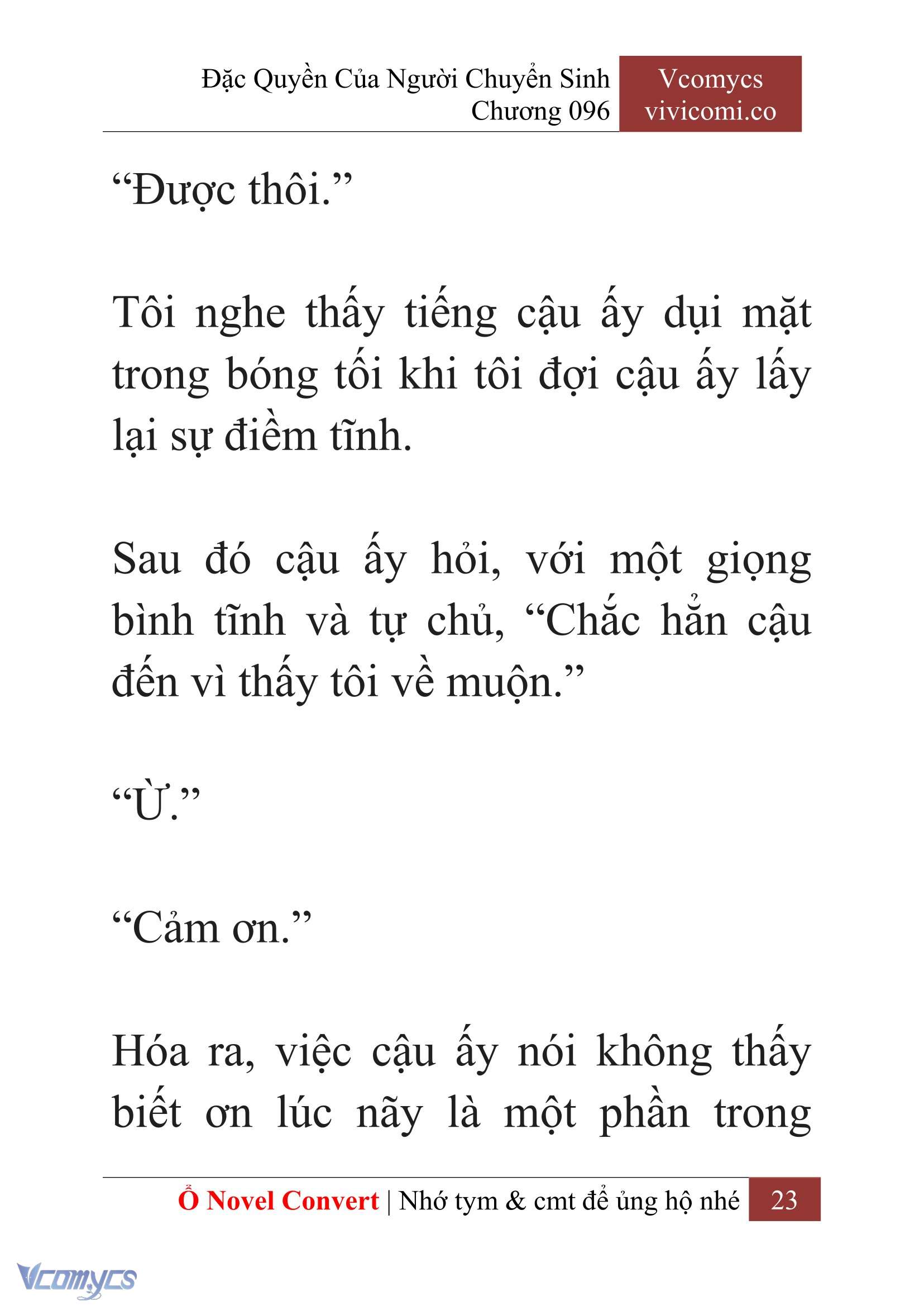 [Novel] Đặc Quyền Của Người Chuyển Sinh Chapter 96 - Trang 26