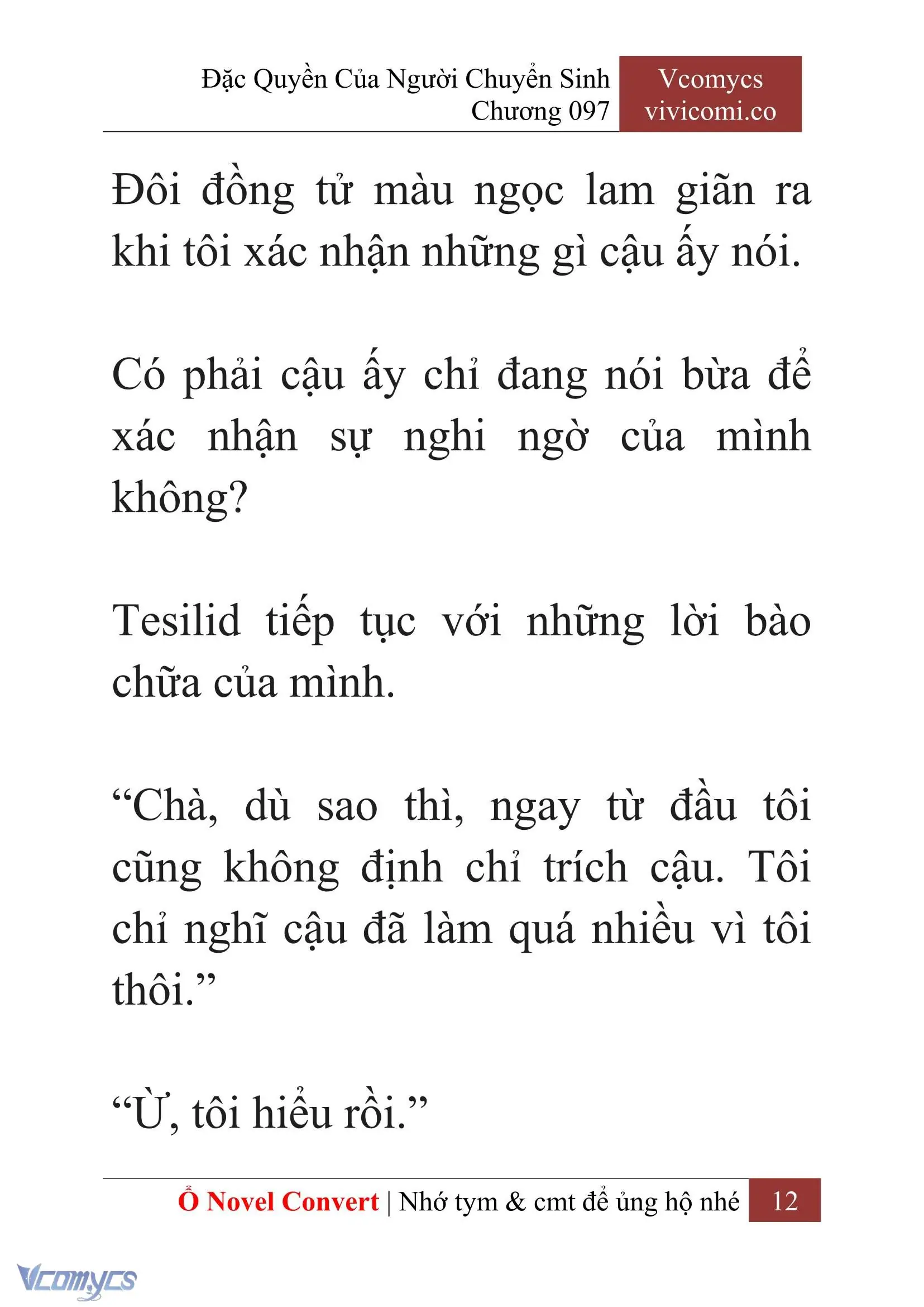 [Novel] Đặc Quyền Của Người Chuyển Sinh Chapter 97 - Trang 15