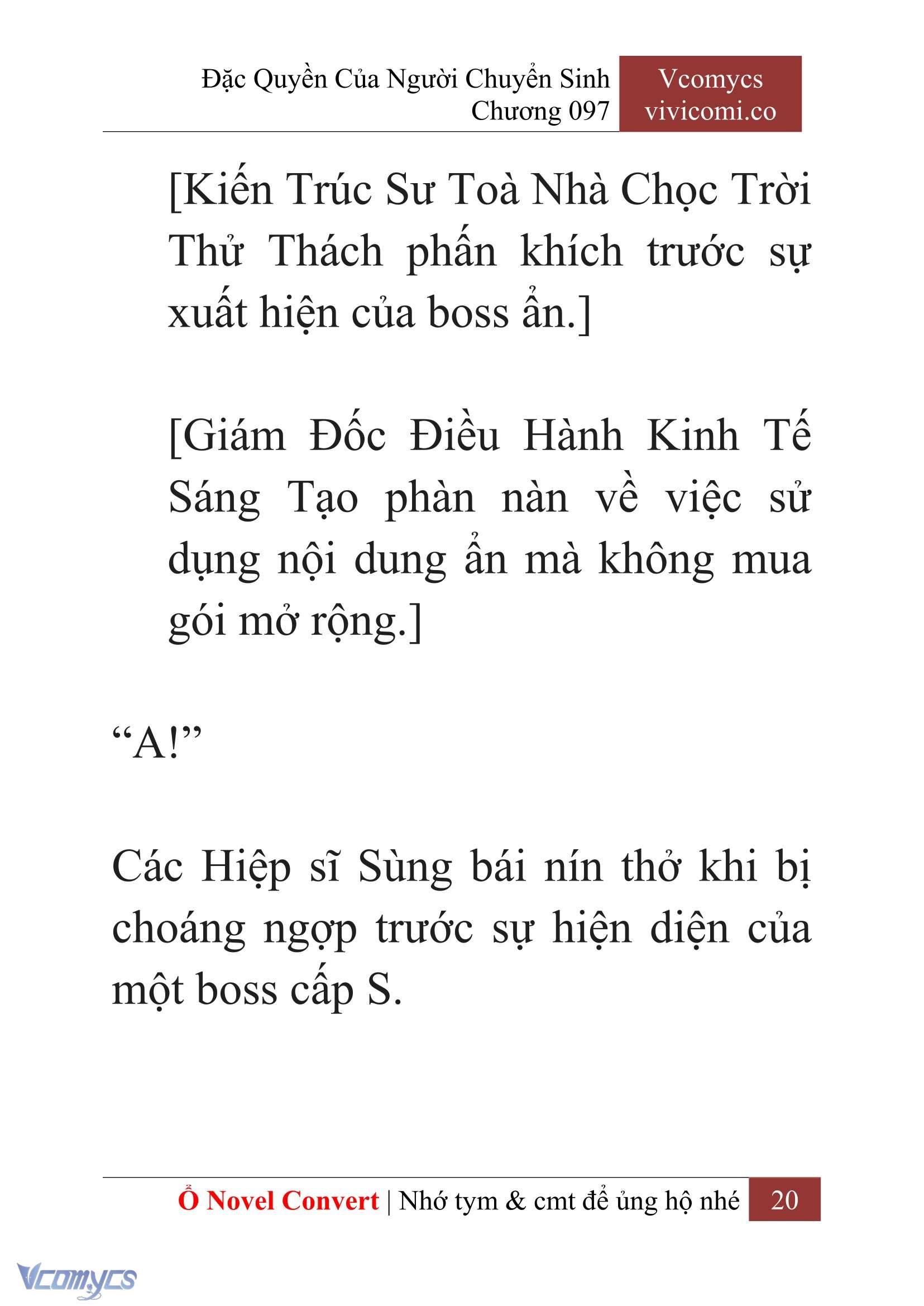 [Novel] Đặc Quyền Của Người Chuyển Sinh Chapter 97 - Trang 23