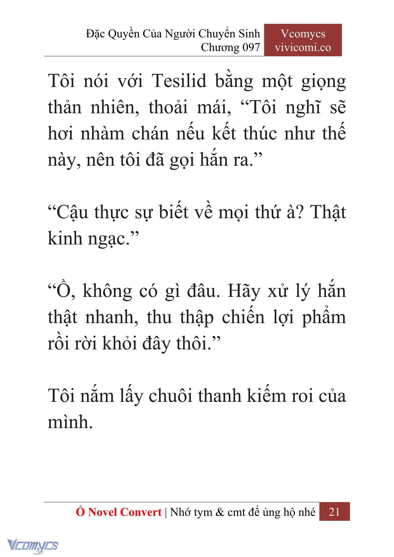 [Novel] Đặc Quyền Của Người Chuyển Sinh Chapter 97 - Trang 24