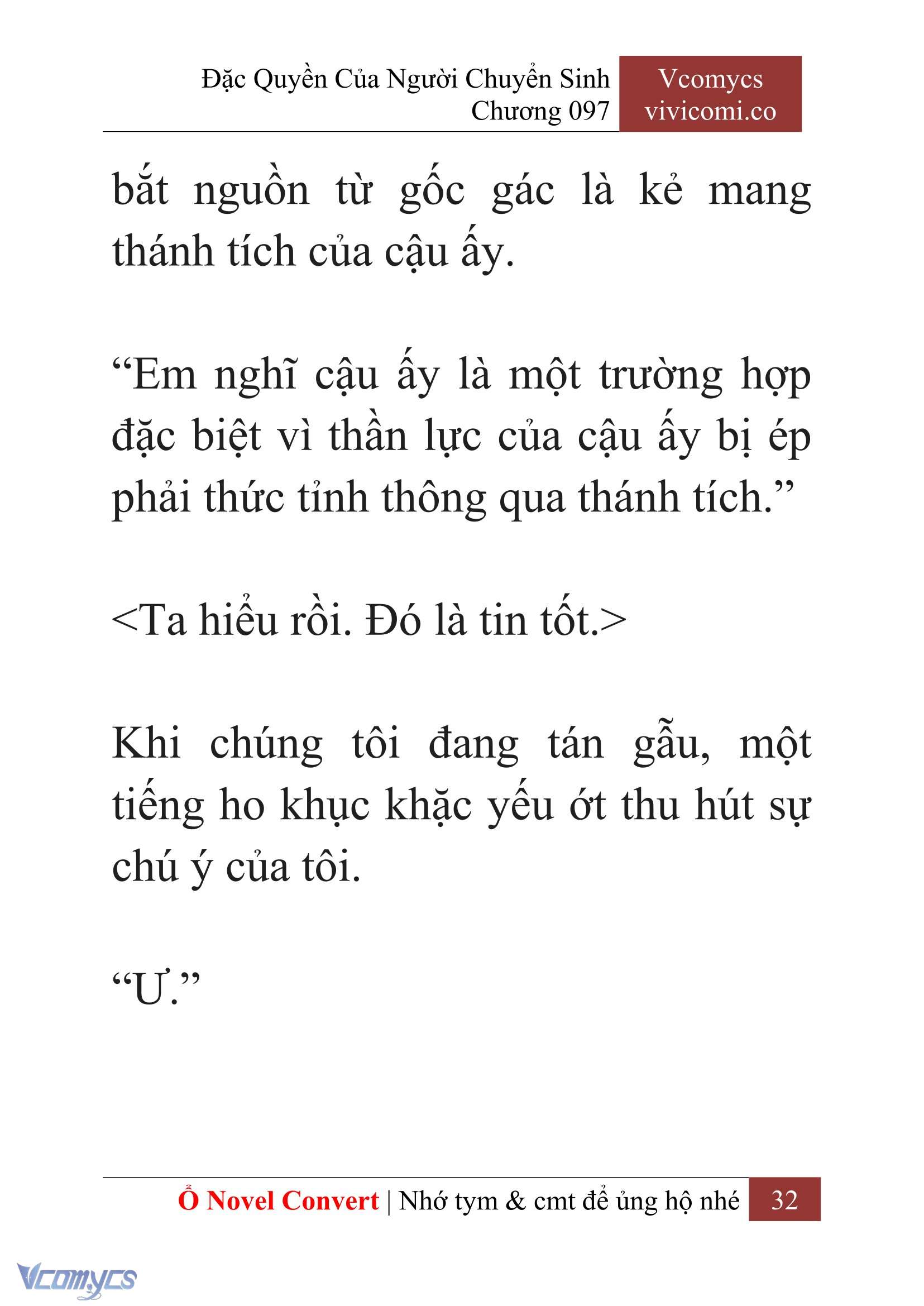 [Novel] Đặc Quyền Của Người Chuyển Sinh Chapter 97 - Trang 35