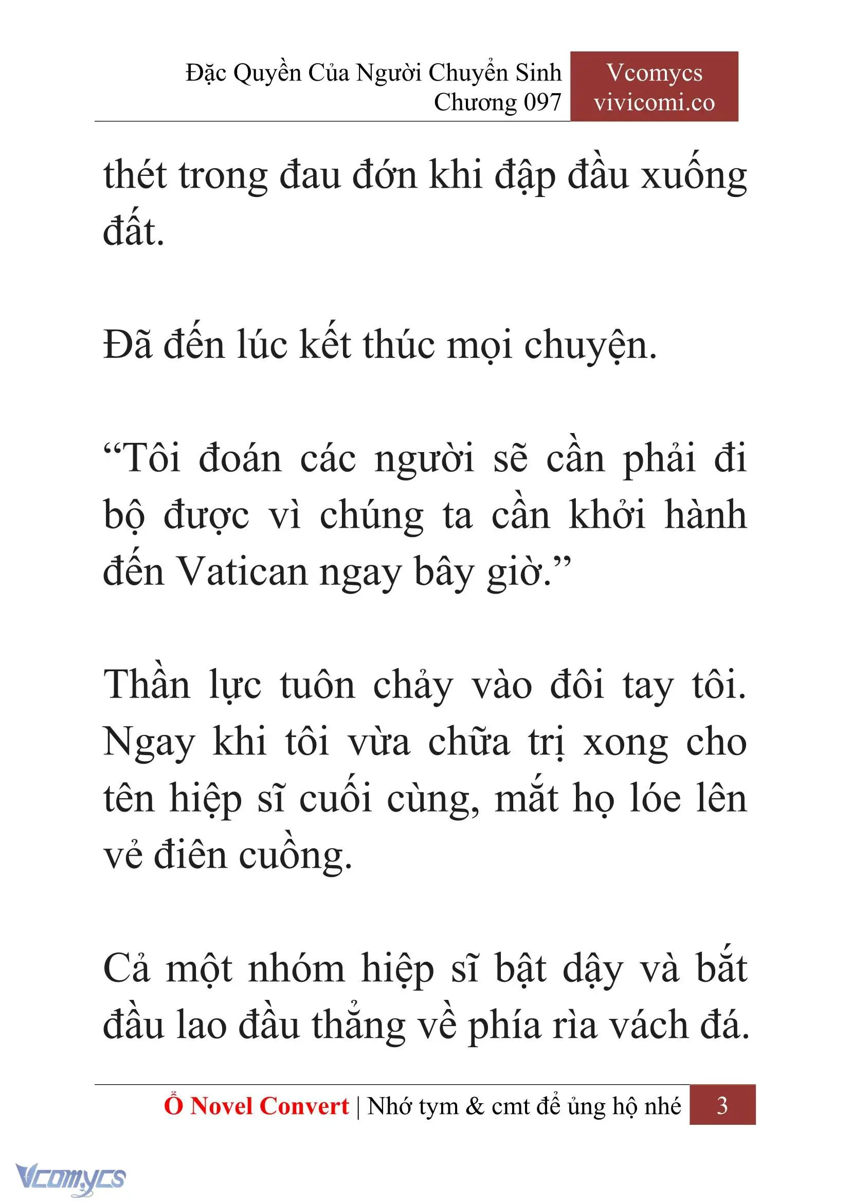 [Novel] Đặc Quyền Của Người Chuyển Sinh Chapter 97 - Trang 6