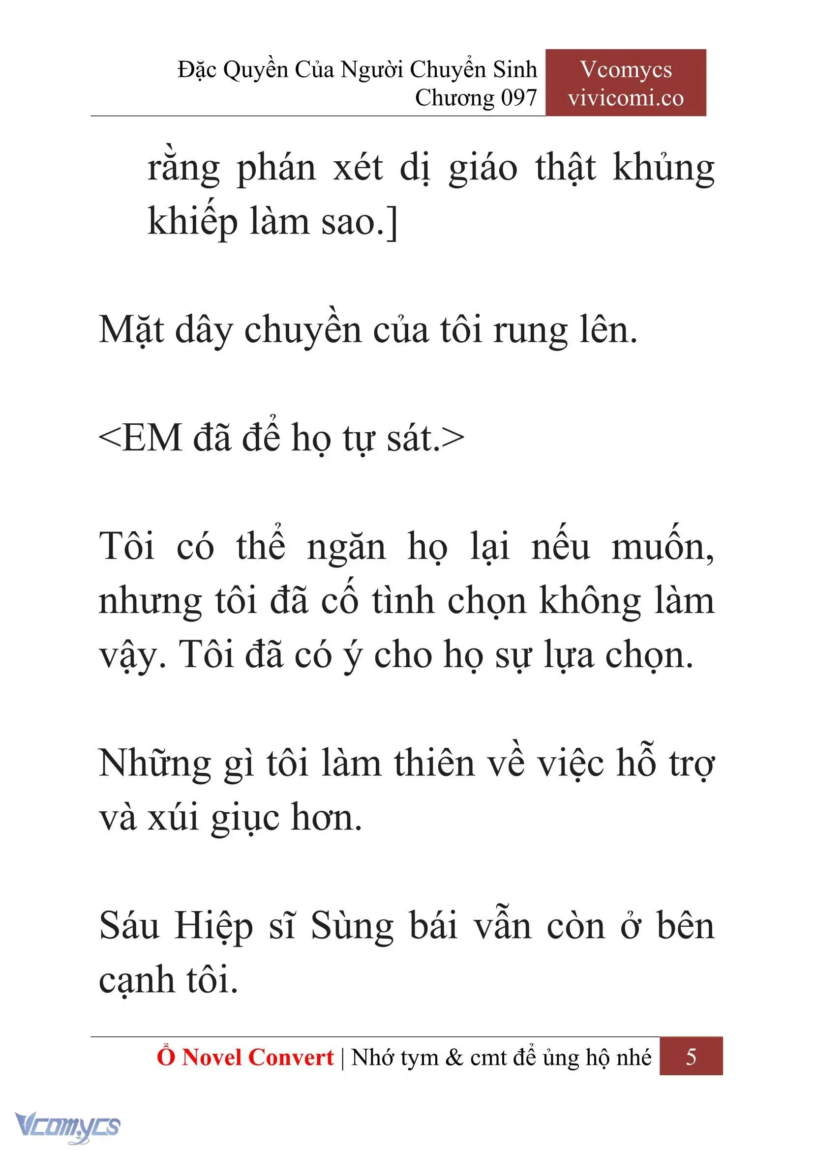 [Novel] Đặc Quyền Của Người Chuyển Sinh Chapter 97 - Trang 8