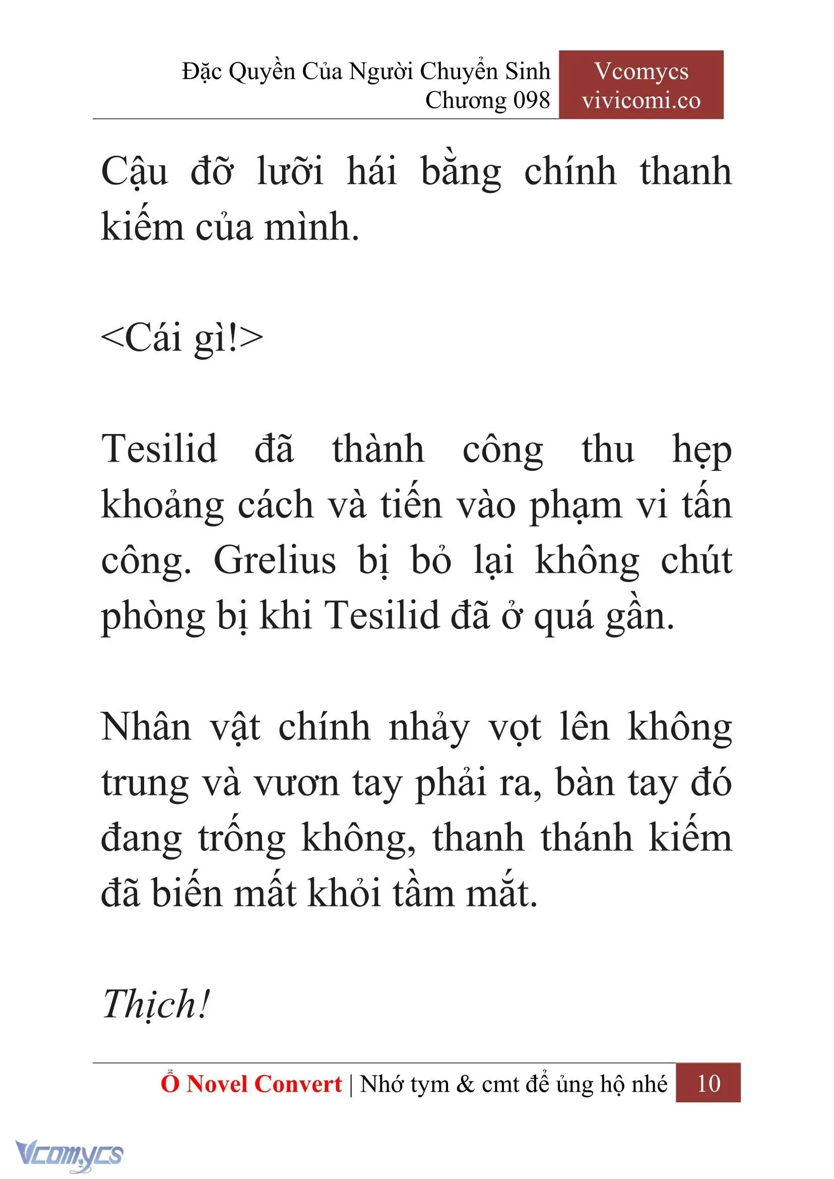 [Novel] Đặc Quyền Của Người Chuyển Sinh Chapter 98 - Trang 13