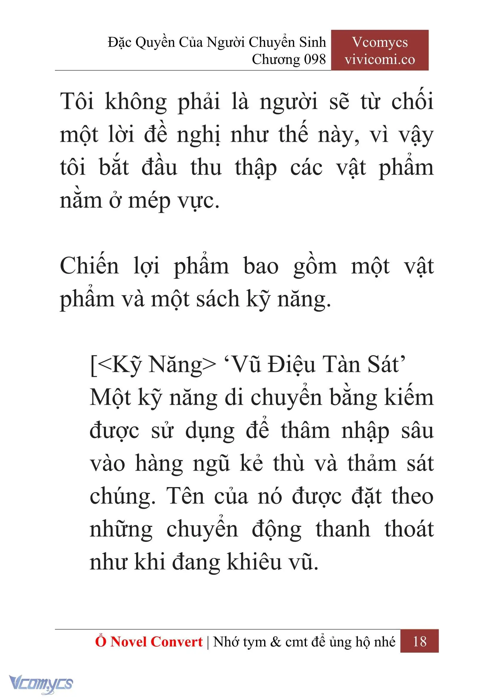 [Novel] Đặc Quyền Của Người Chuyển Sinh Chapter 98 - Trang 21