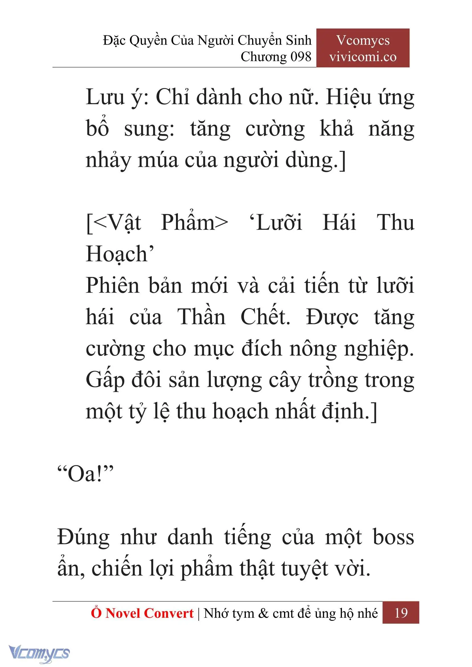 [Novel] Đặc Quyền Của Người Chuyển Sinh Chapter 98 - Trang 22