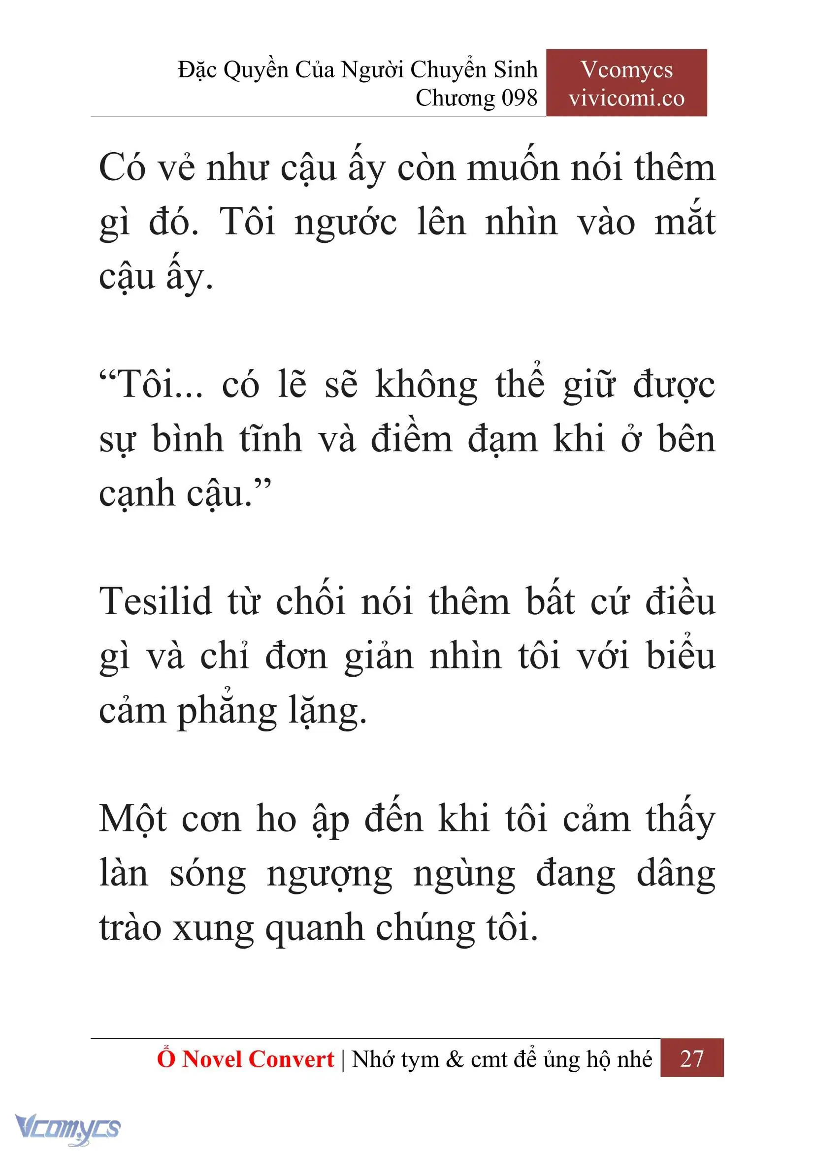 [Novel] Đặc Quyền Của Người Chuyển Sinh Chapter 98 - Trang 30