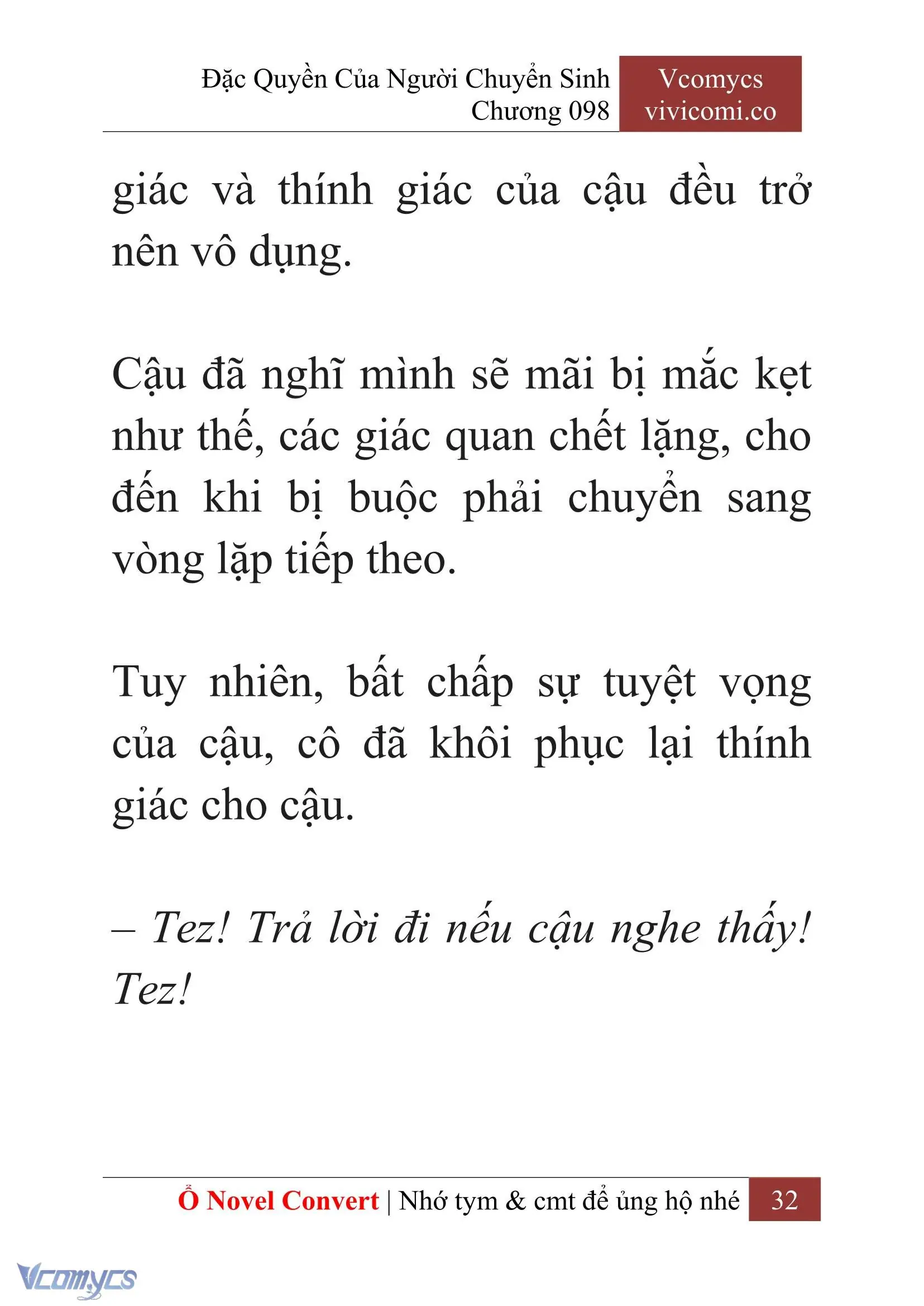 [Novel] Đặc Quyền Của Người Chuyển Sinh Chapter 98 - Trang 35