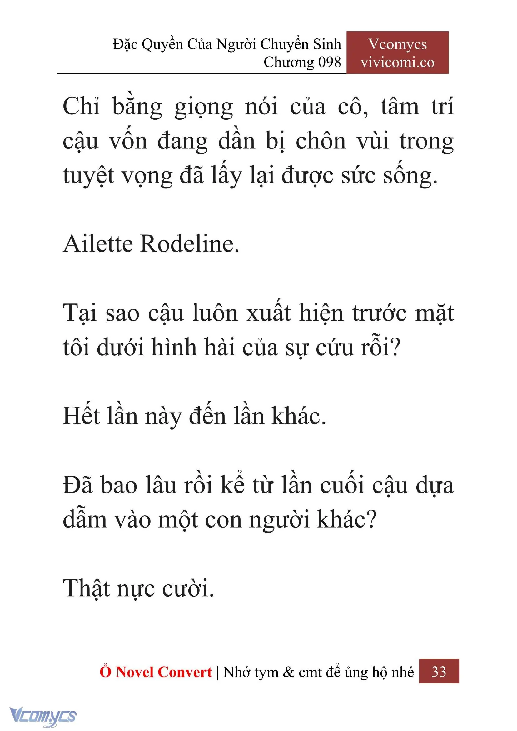 [Novel] Đặc Quyền Của Người Chuyển Sinh Chapter 98 - Trang 36