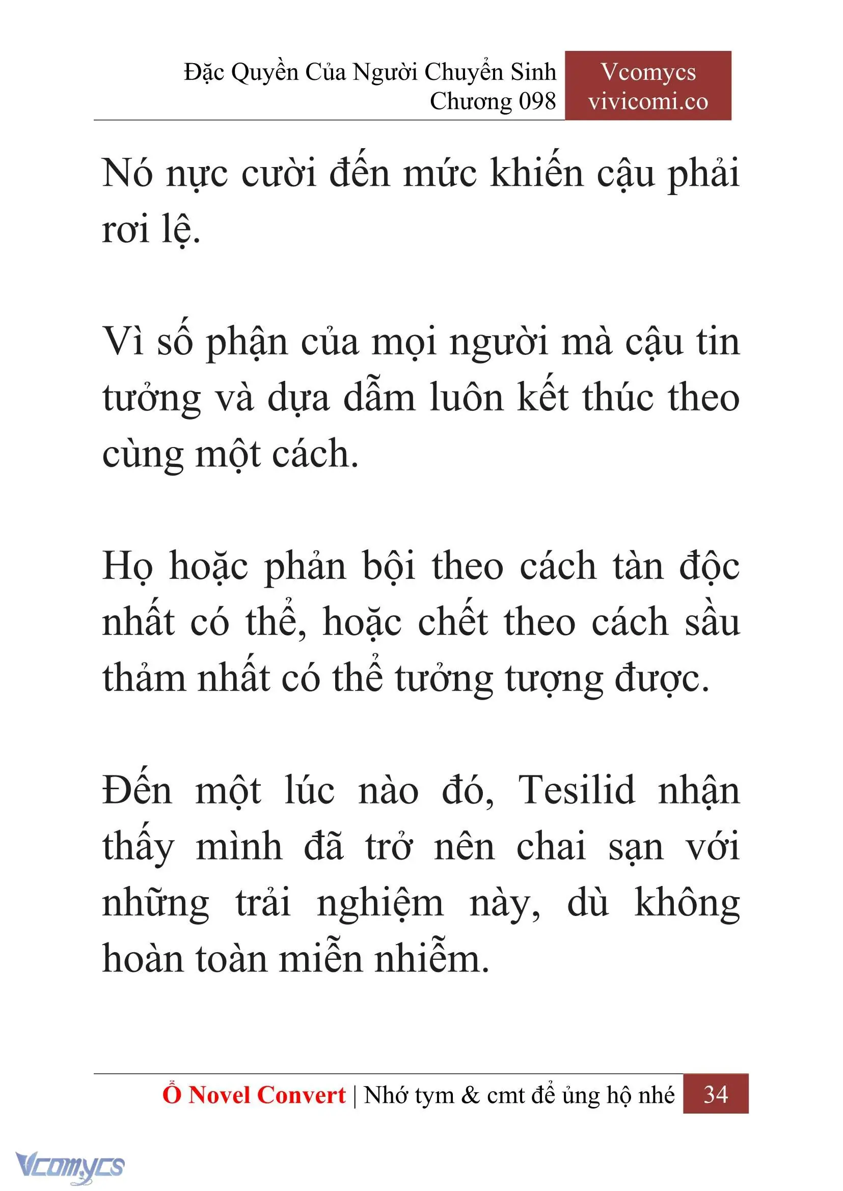 [Novel] Đặc Quyền Của Người Chuyển Sinh Chapter 98 - Trang 37