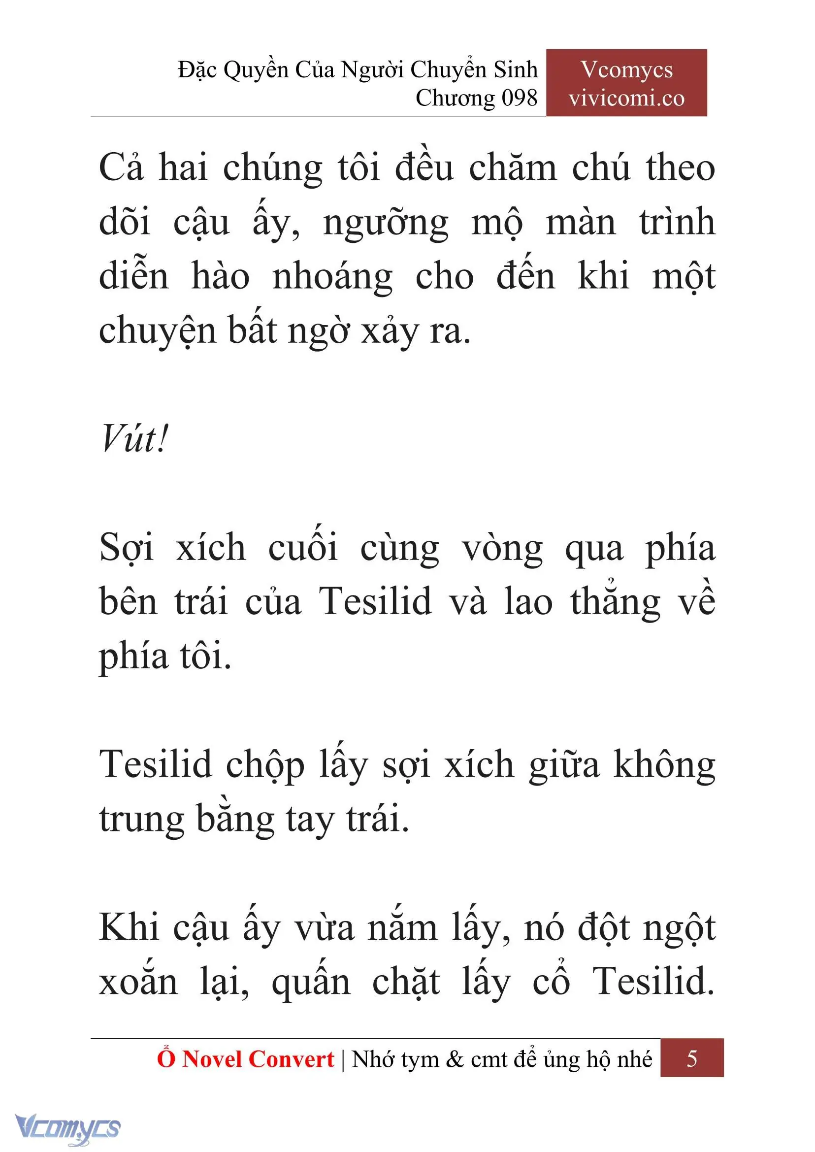 [Novel] Đặc Quyền Của Người Chuyển Sinh Chapter 98 - Trang 8