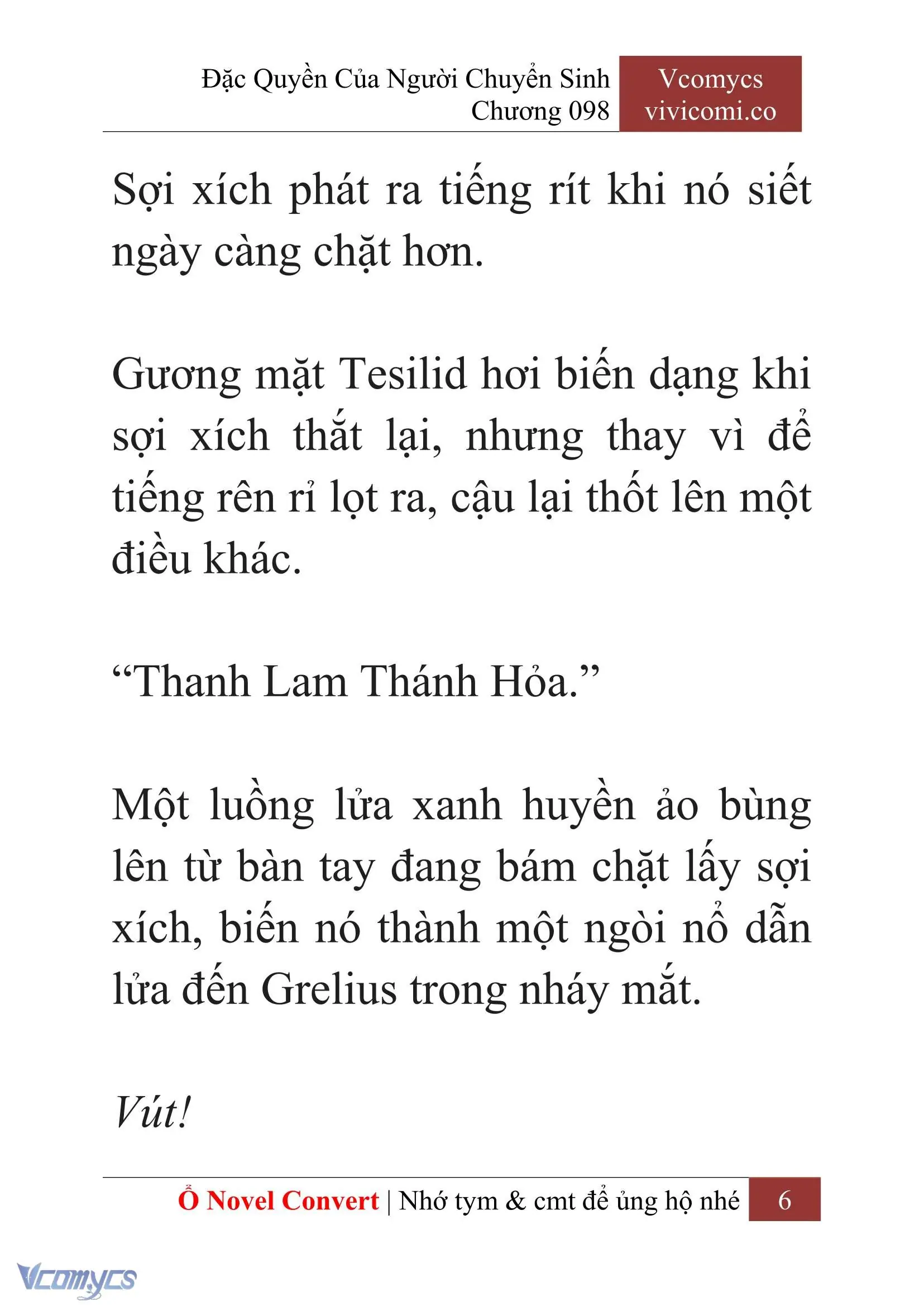 [Novel] Đặc Quyền Của Người Chuyển Sinh Chapter 98 - Trang 9
