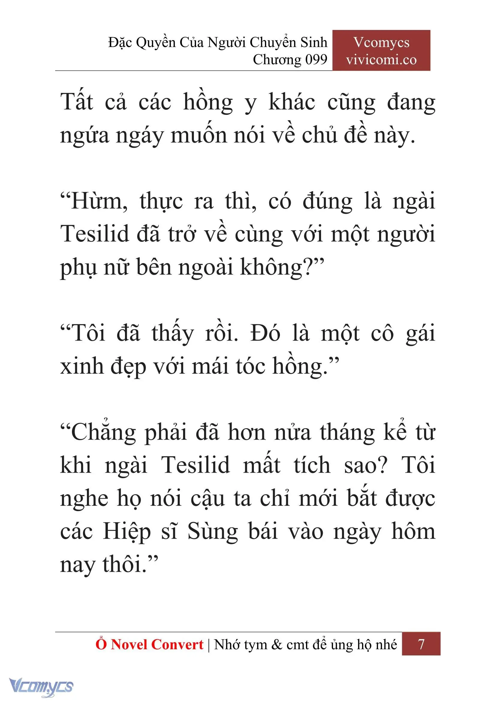 [Novel] Đặc Quyền Của Người Chuyển Sinh Chapter 99 - Trang 10