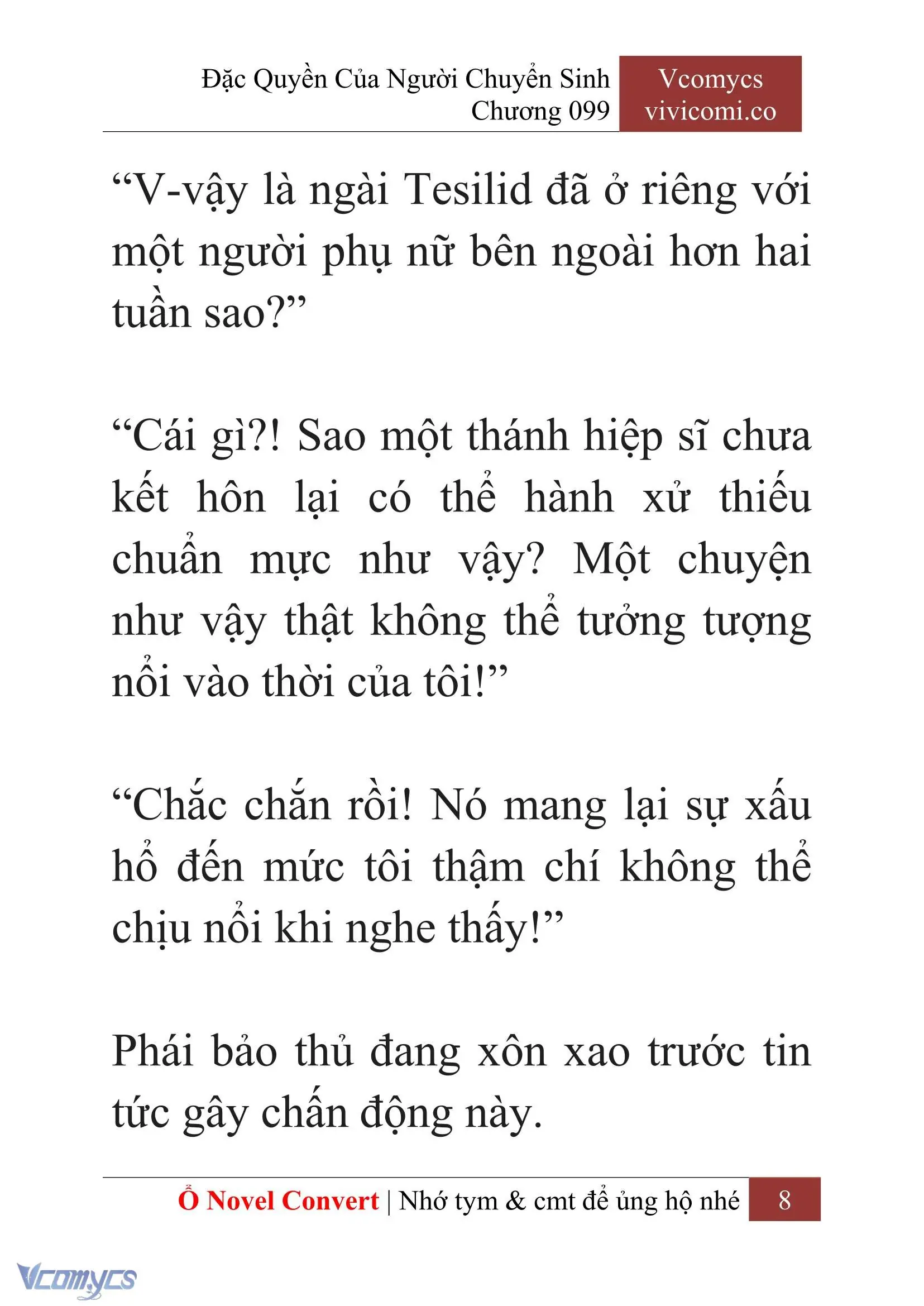 [Novel] Đặc Quyền Của Người Chuyển Sinh Chapter 99 - Trang 11