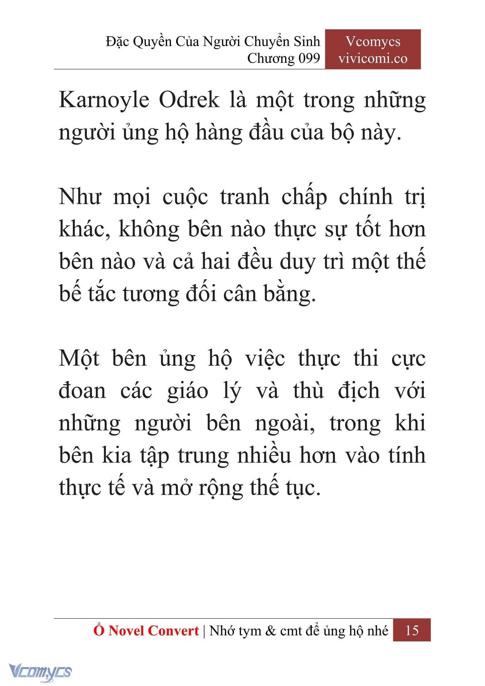 [Novel] Đặc Quyền Của Người Chuyển Sinh Chapter 99 - Trang 18