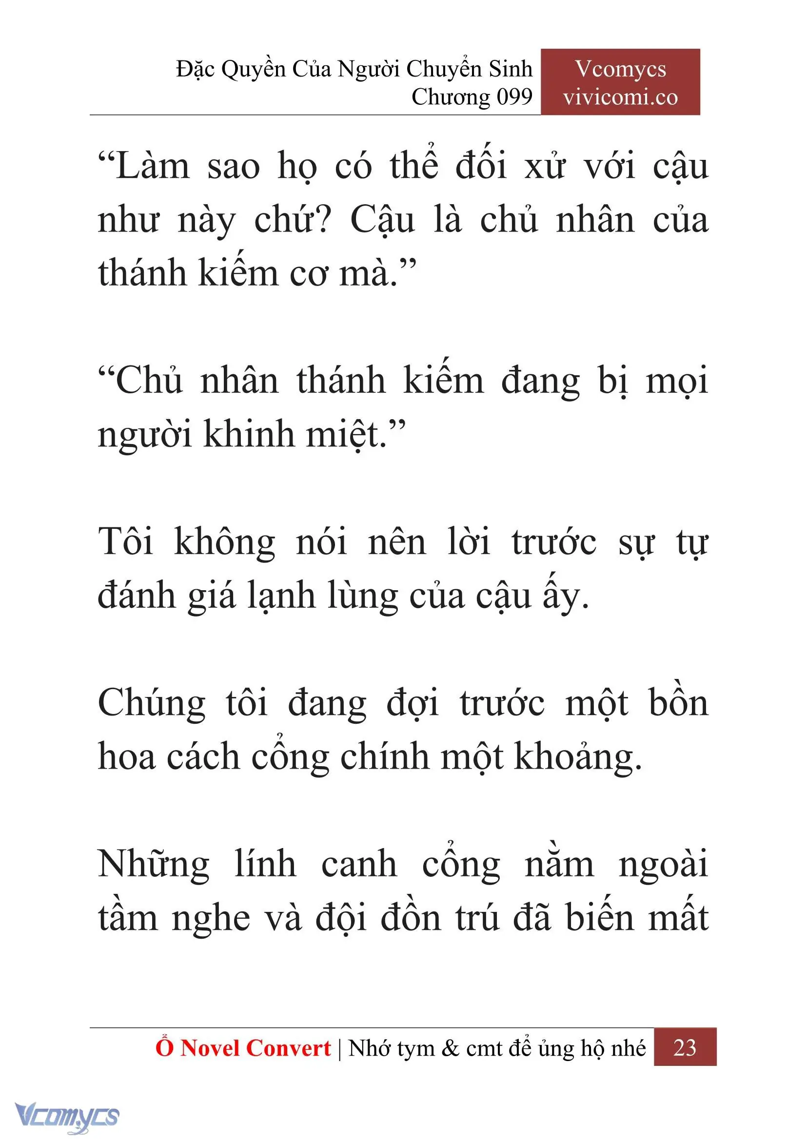 [Novel] Đặc Quyền Của Người Chuyển Sinh Chapter 99 - Trang 26