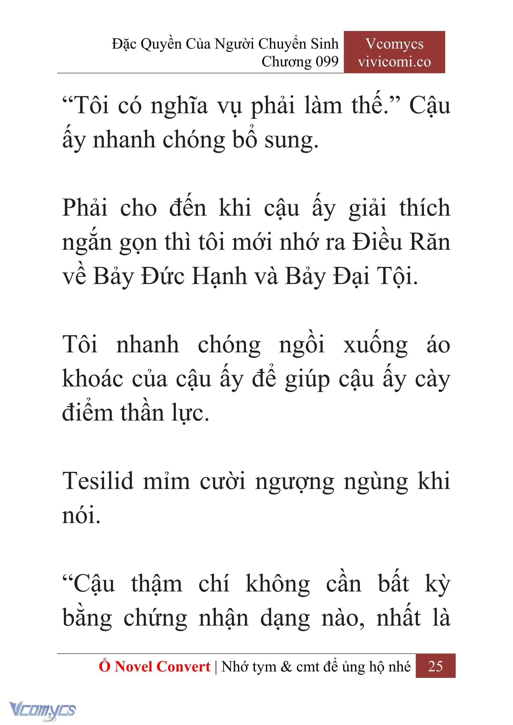 [Novel] Đặc Quyền Của Người Chuyển Sinh Chapter 99 - Trang 28