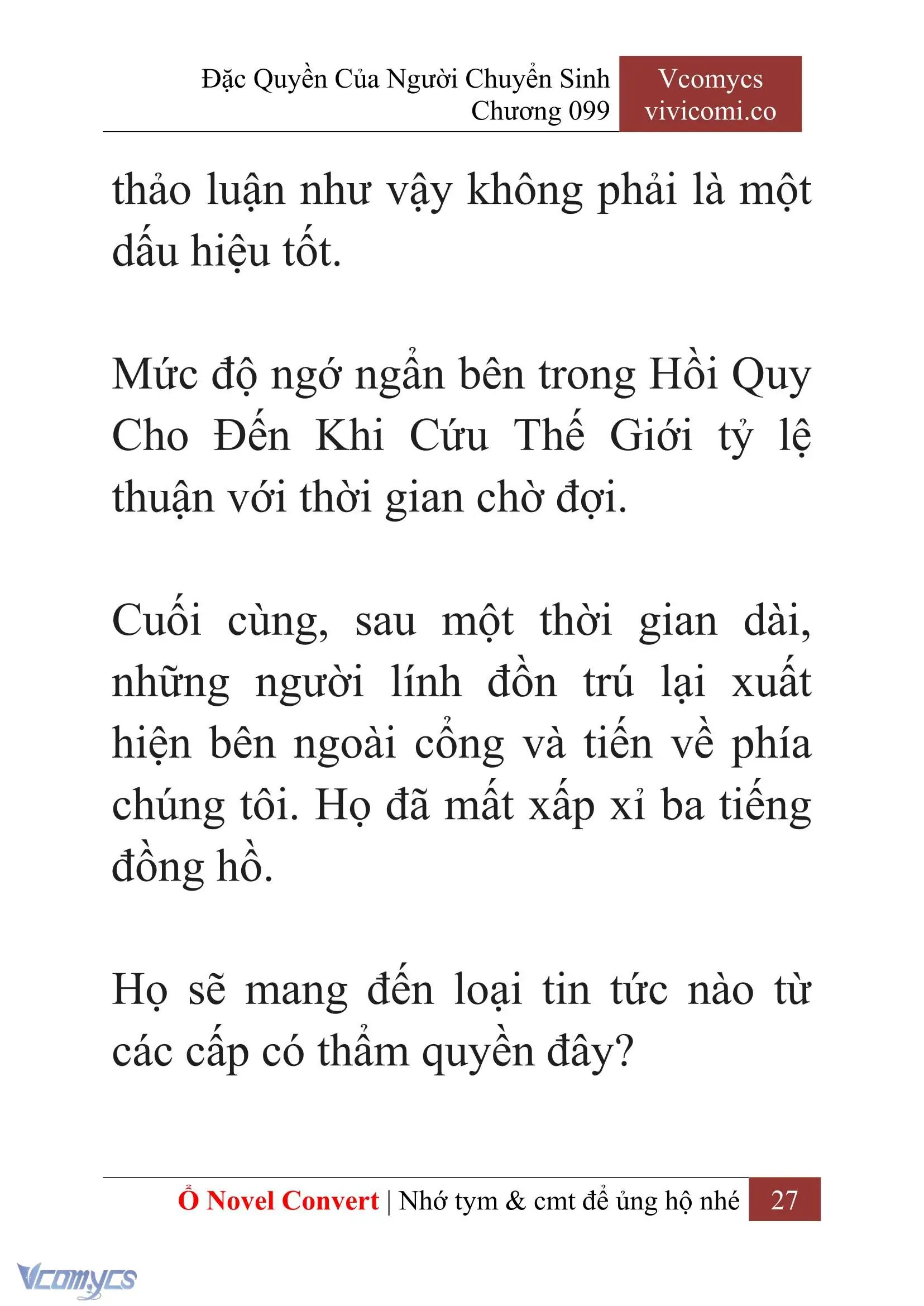 [Novel] Đặc Quyền Của Người Chuyển Sinh Chapter 99 - Trang 30
