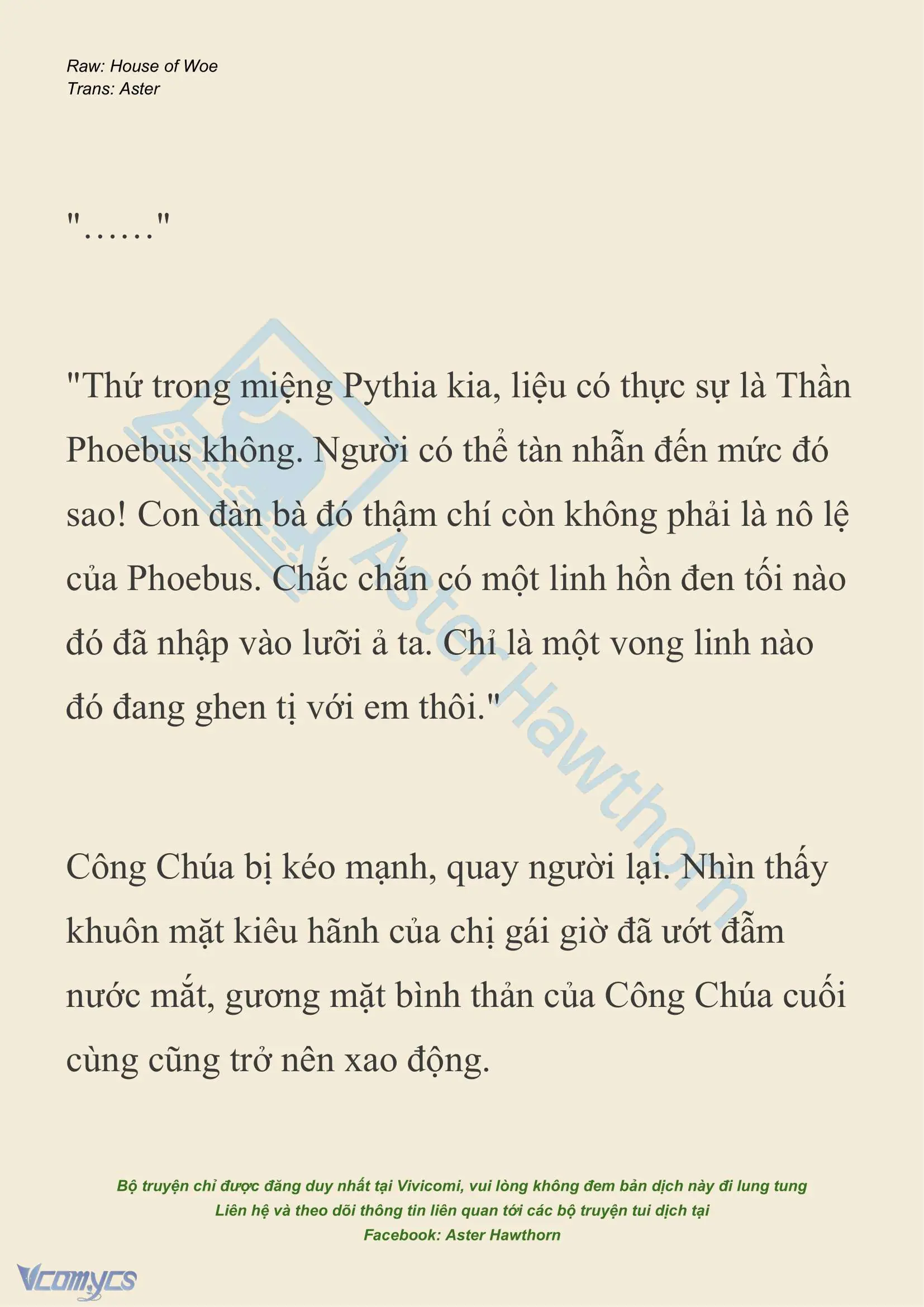 [NOVEL] Dành Cho Các Nữ Thần: Dành cho Psyche Chapter 15 - Trang 6