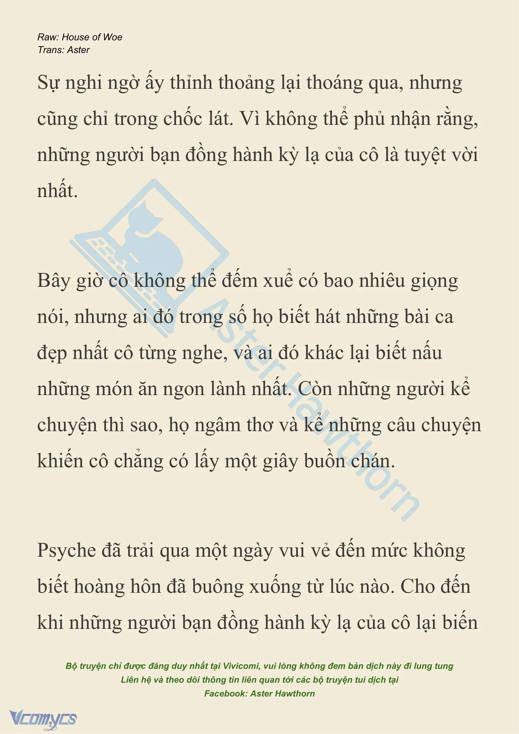 [NOVEL] Dành Cho Các Nữ Thần: Dành cho Psyche Chapter 17 - Trang 9