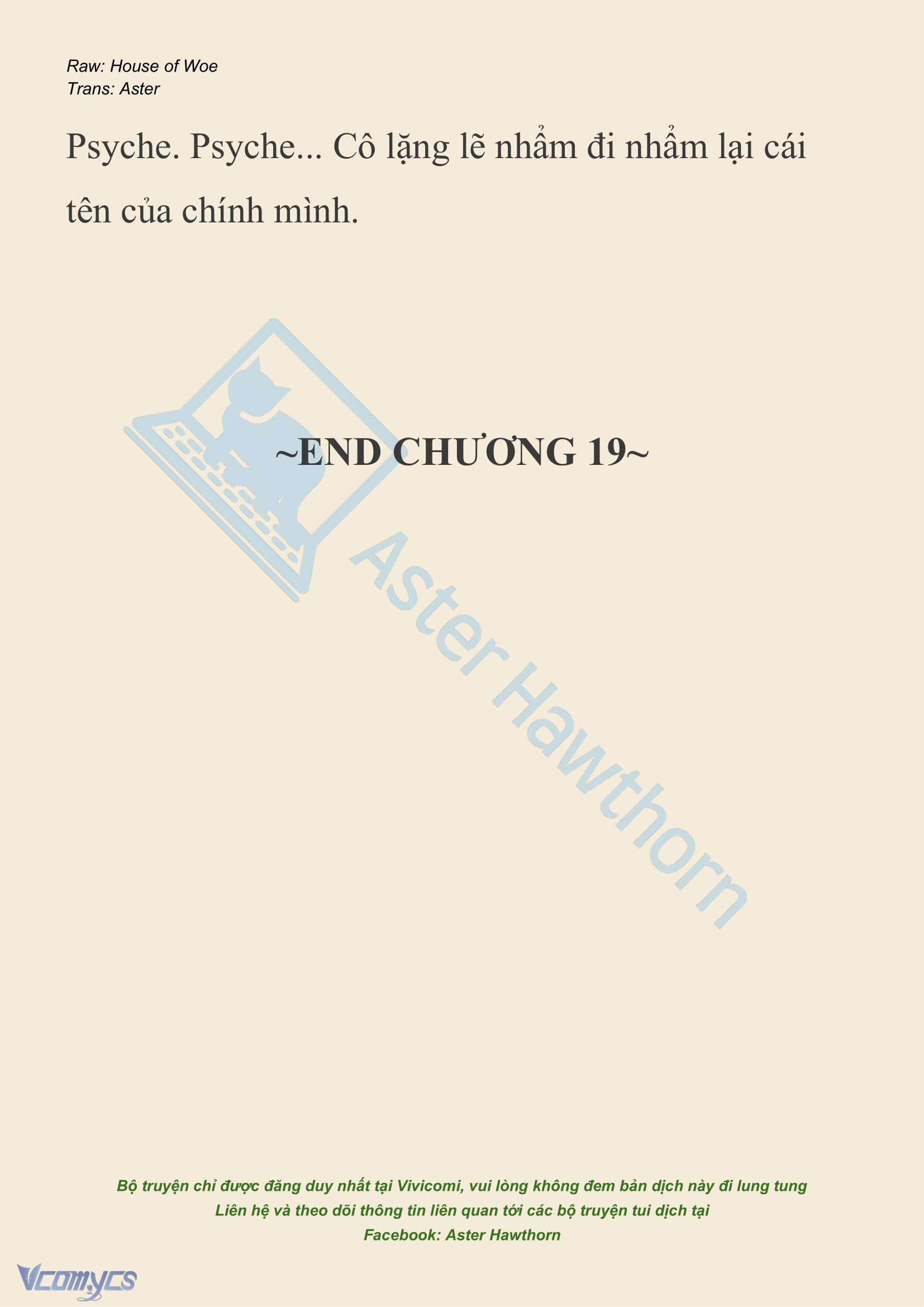 [NOVEL] Dành Cho Các Nữ Thần: Dành cho Psyche Chapter 19 - Trang 29