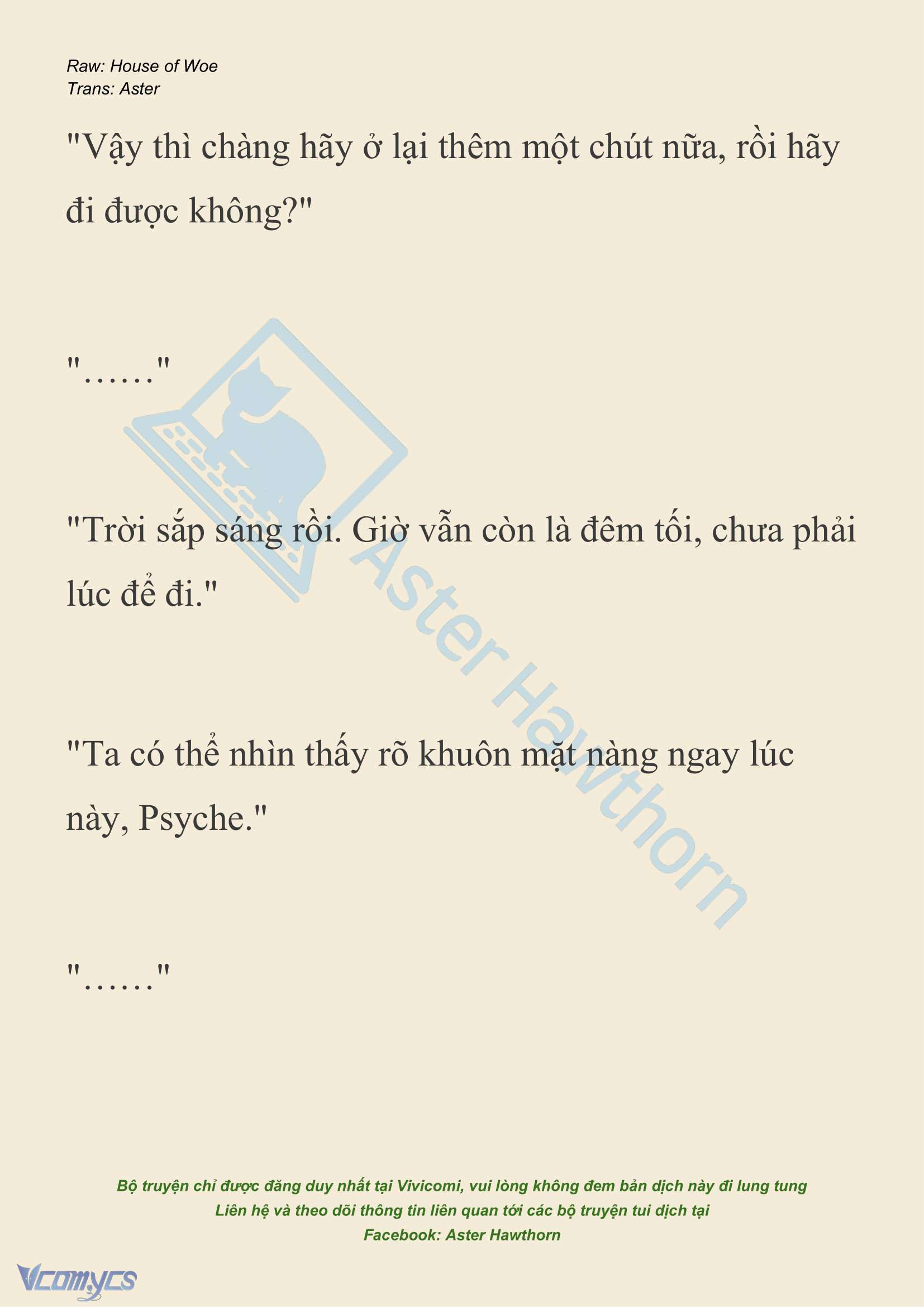 [NOVEL] Dành Cho Các Nữ Thần: Dành cho Psyche Chapter 20 - Trang 14