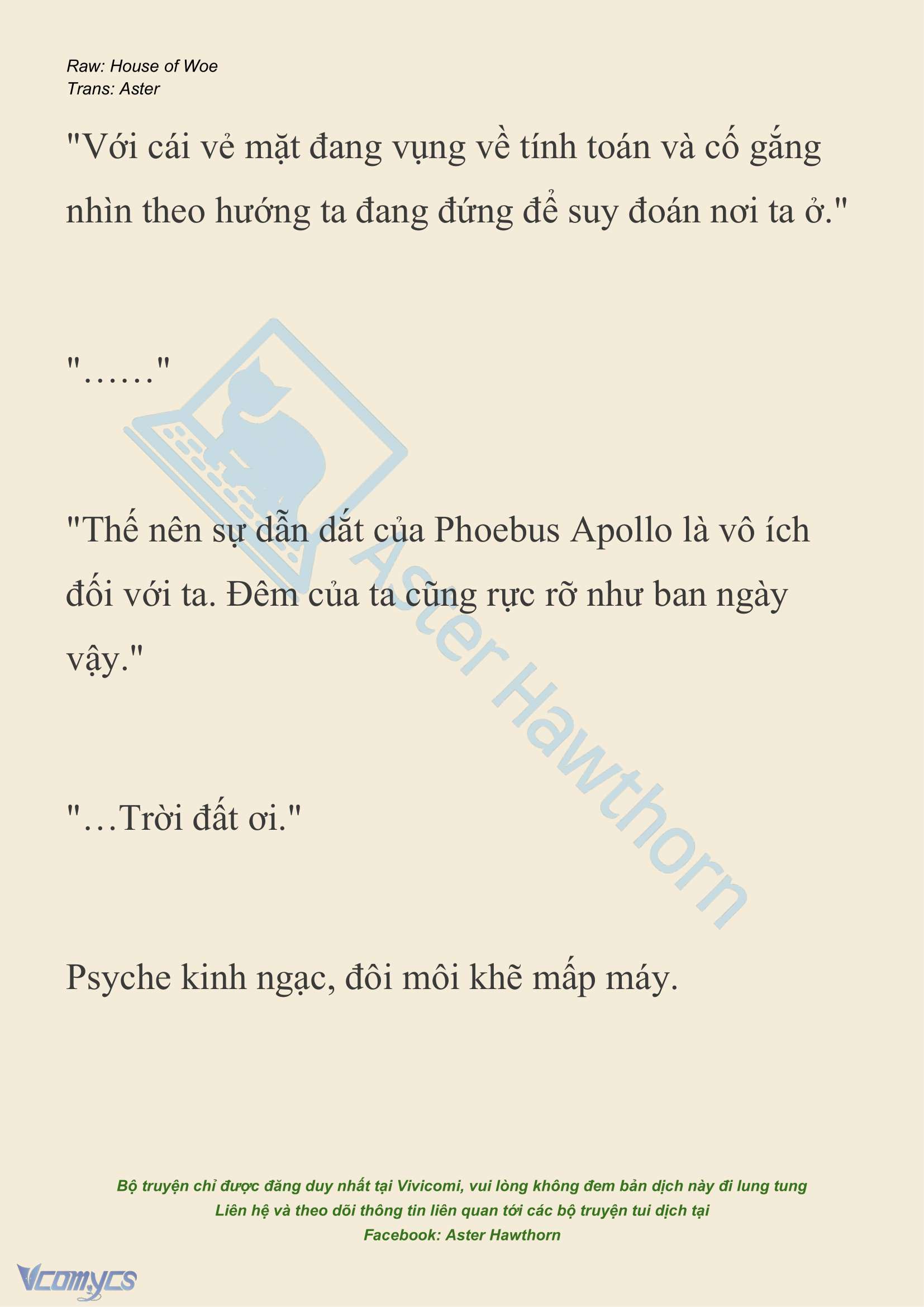 [NOVEL] Dành Cho Các Nữ Thần: Dành cho Psyche Chapter 20 - Trang 15